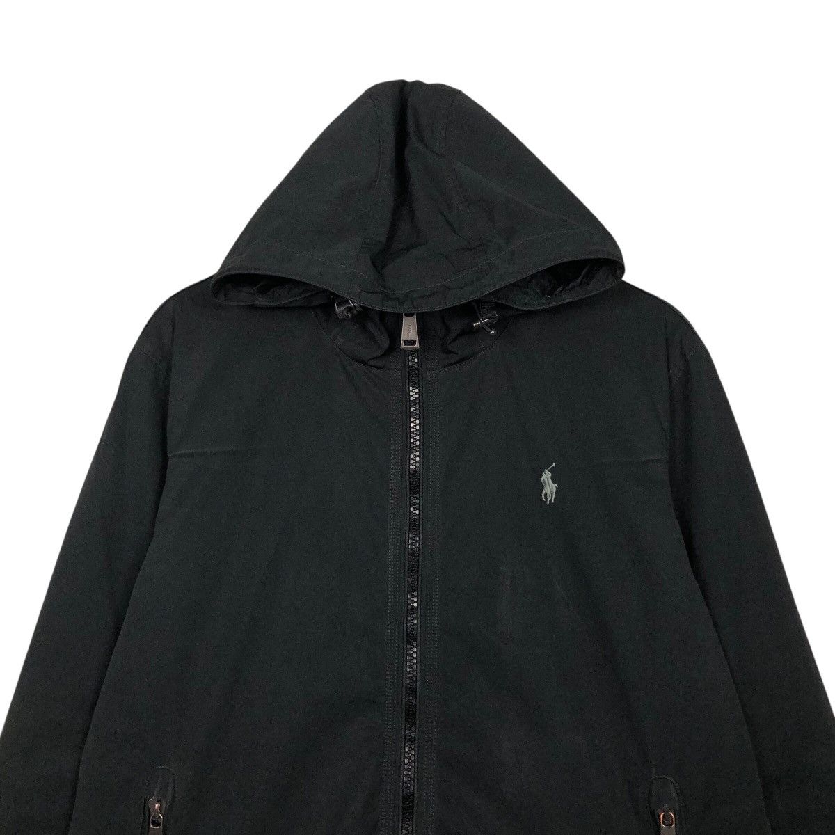 Polo Ralph Lauren 📌Rich Black Vintage Biker Jacket Zipper Polo Ralph Lauren Size US S / EU 44-46 / 1 - 4 Thumbnail