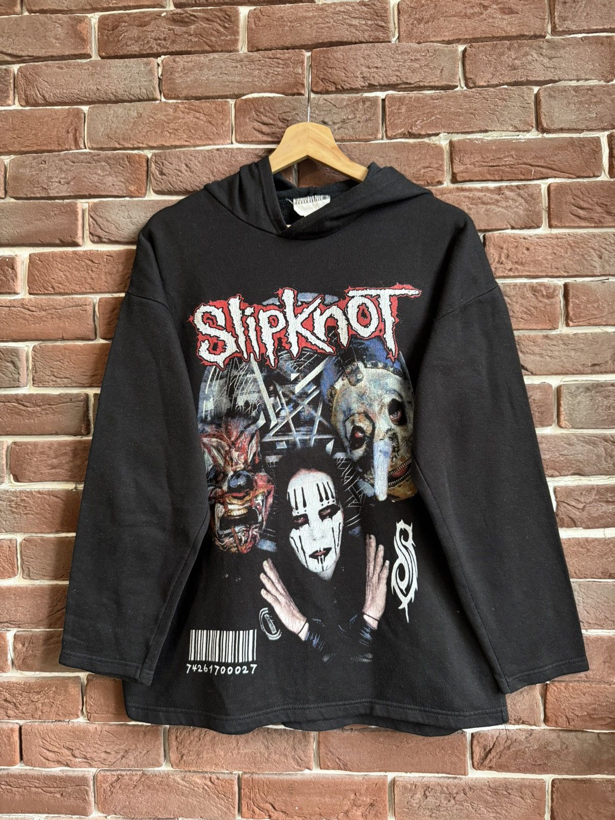 Band Tees Rare Vintage 00s Slipknot Numetal Band Tee Hoodie M Black Size US M / EU 48-50 / 2 - 1 Thumbnail