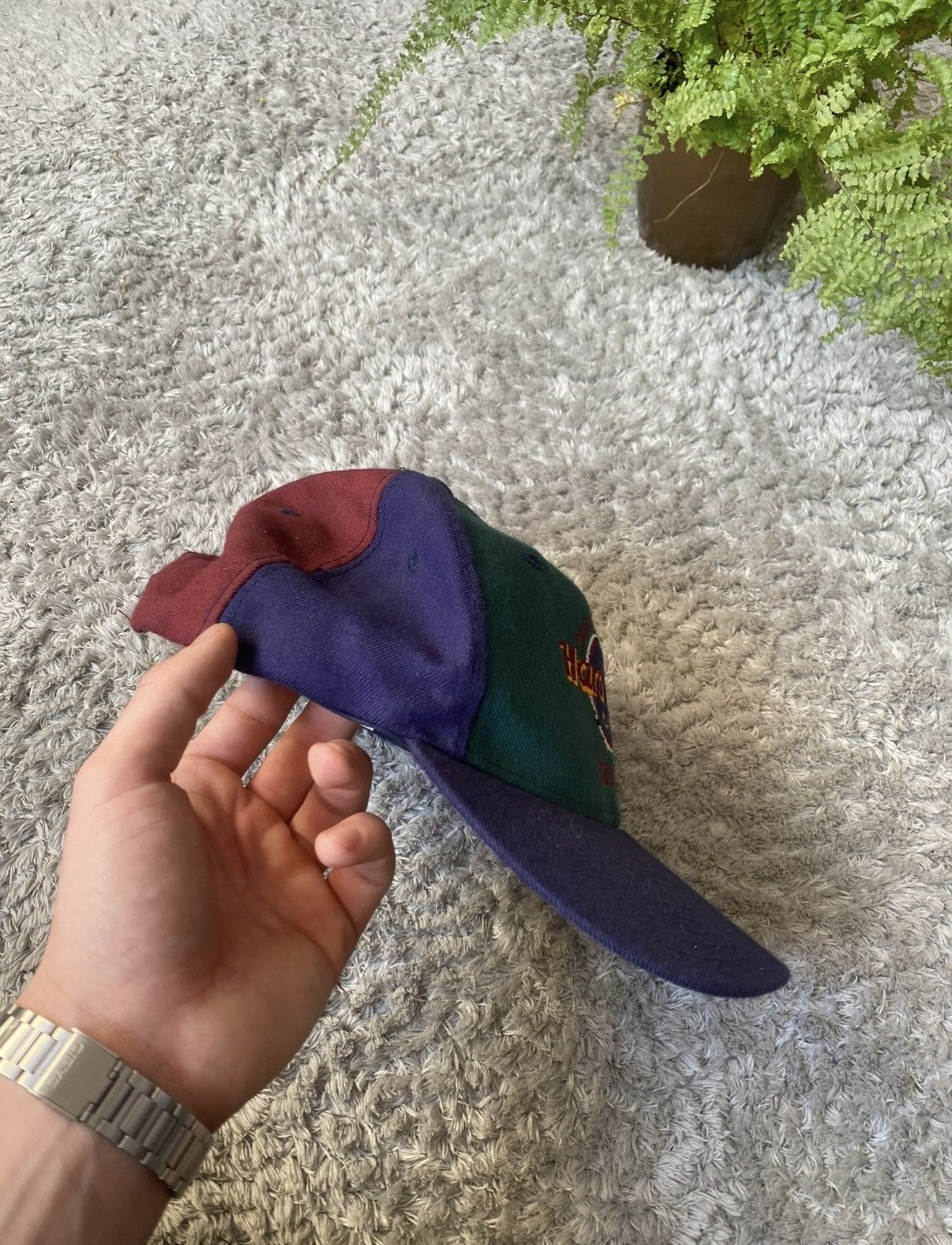 Hard Rock Cafe 00s Vintage Hard Rock Cafe Berlin Save The Planet Hat Cap Size ONE SIZE - 6 Thumbnail