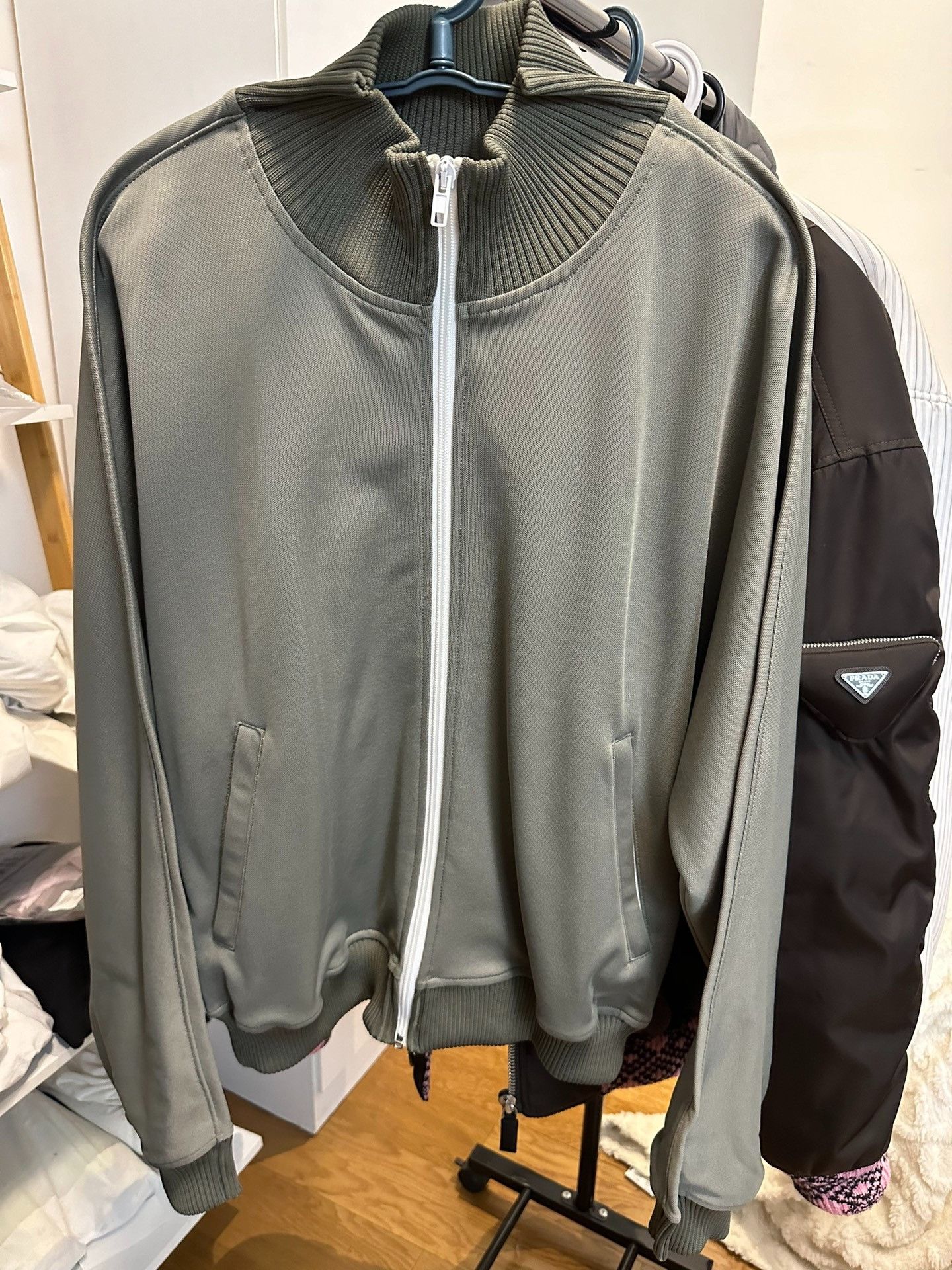 Maison Margiela Maison Margiela Gray-green three-dimensional silhouette jac Size US S / EU 44-46 / 1 - 1 Thumbnail