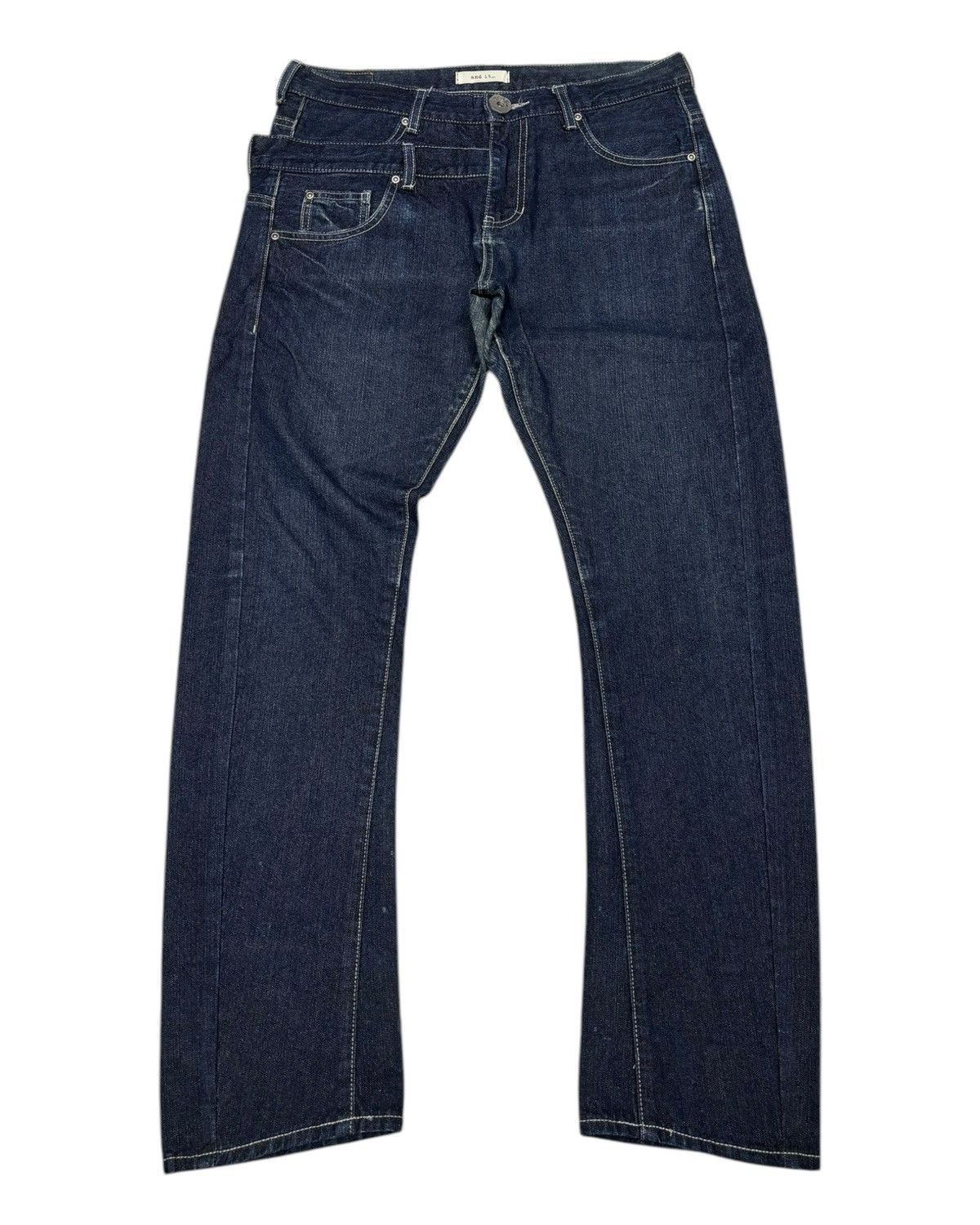 Issey Miyake 🔥DOUBLE WAIST DENIM JEANS AND IT ISSEY MIYAKE STYLE Size US 32 / EU 48 - 1 Thumbnail