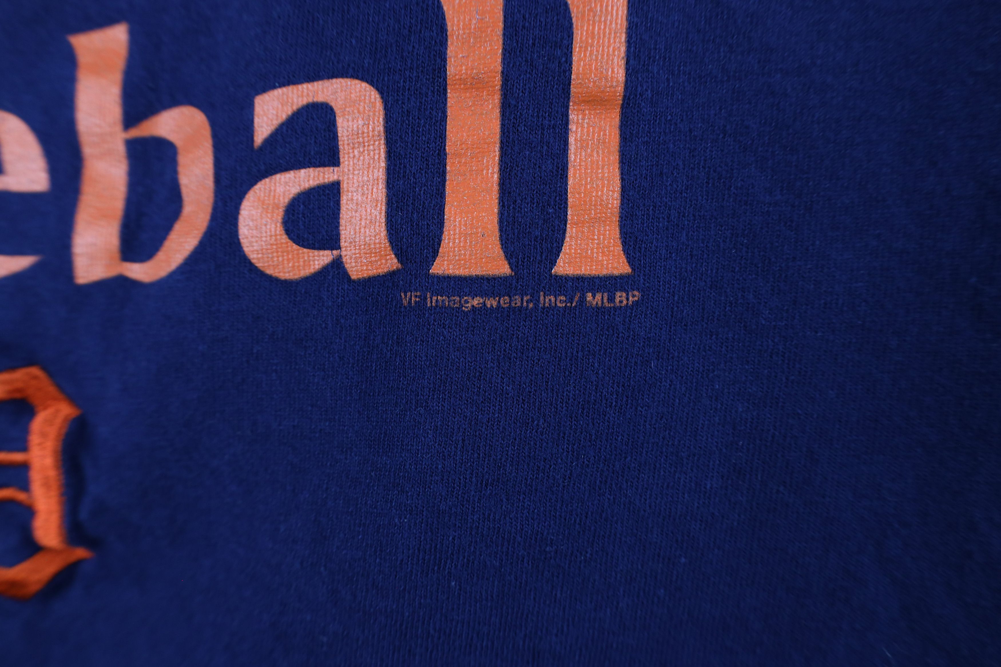 Vintage Vintage Y2K Spell Out Detroit Tigers Baseball T-Shirt Blue Size US L / EU 52-54 / 3 - 6 Thumbnail