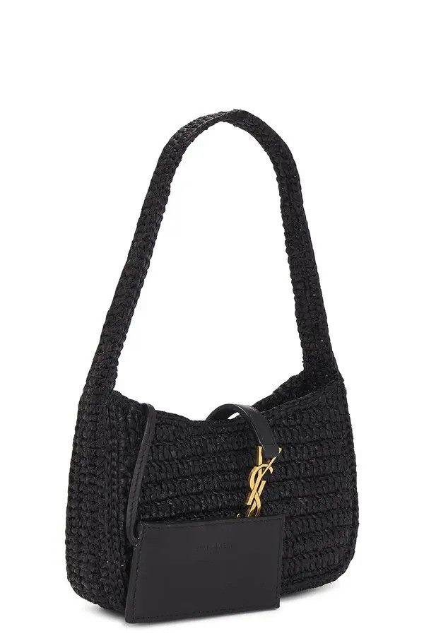 Saint Laurent Paris o1w1db10726 742680 Size: OS / Mini Le 5 À 7 Bag in Raffia Size ONE SIZE - 3 Thumbnail