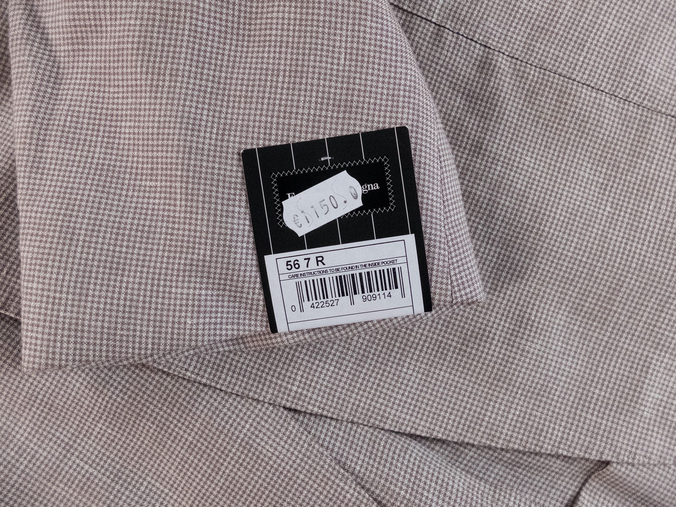 Ermenegildo Zegna ERMENEGILDO ZEGNA beige linen wool silk sportcoat jacket Size 46R - 5 Thumbnail