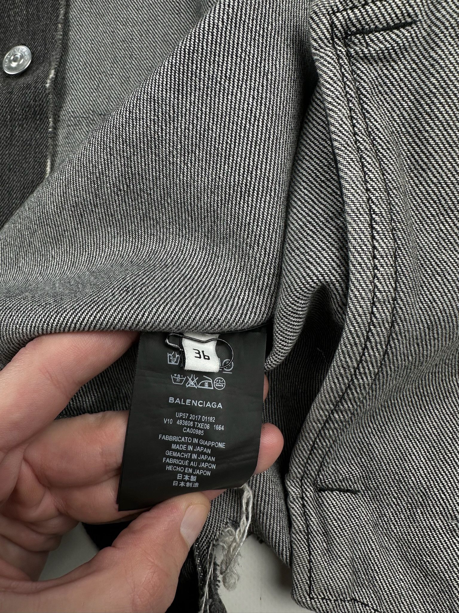 Balenciaga Balenciaga Denim Jacket Size US M / EU 48-50 / 2 - 8 Thumbnail