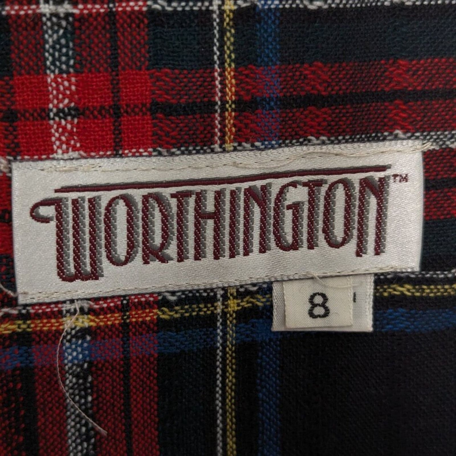 Worthington Worthington Vintage 70s Red Plaid Long Sleeve Blazer Pockets Size M / US 6-8 / IT 42-44 - 3 Thumbnail