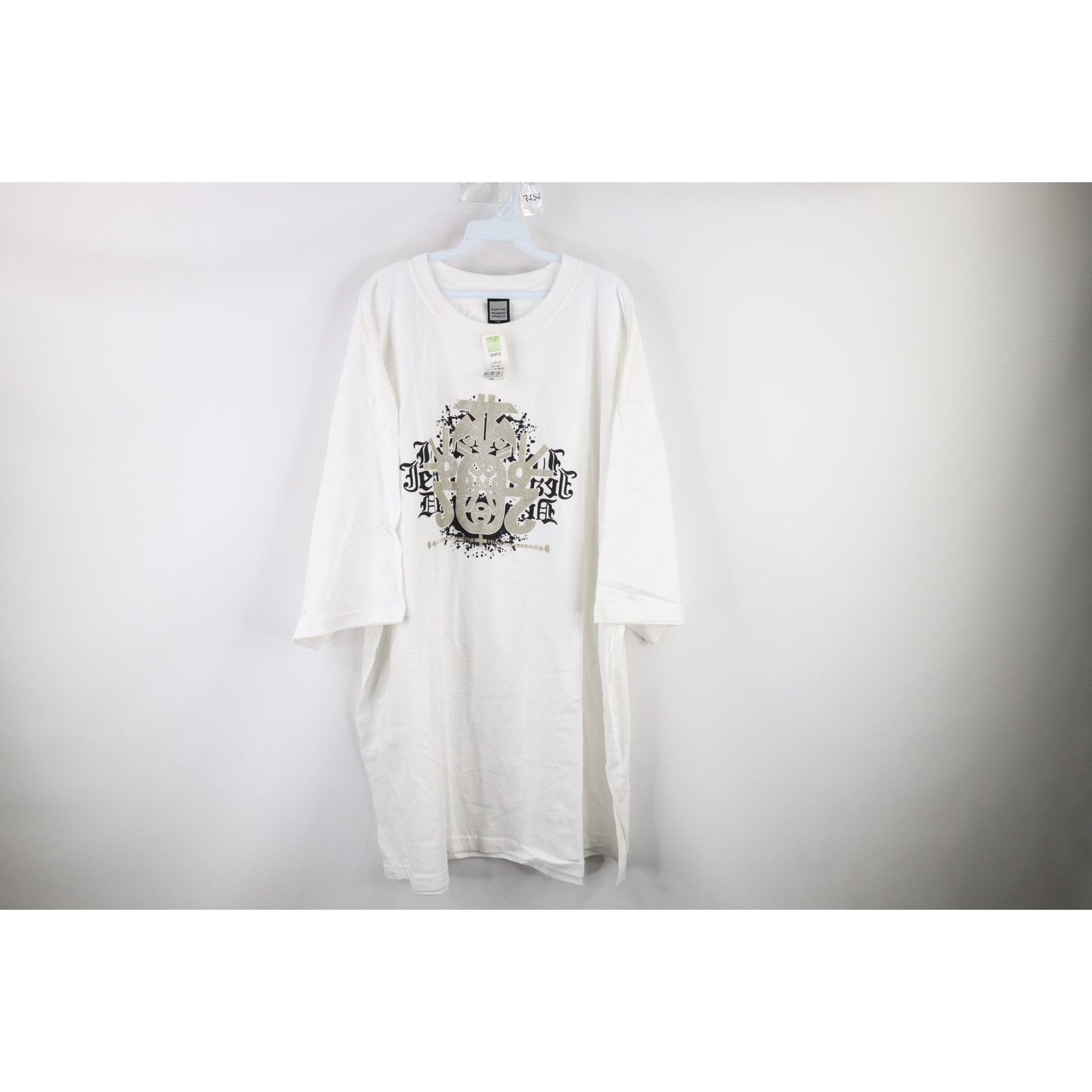 Marithe + Francois Girbaud × Vintage NOS Vintage 90s Marithe Francois Girbaud Baggy T-Shirt 4XL Size US XXL / EU 58 / 5 - 1 Thumbnail
