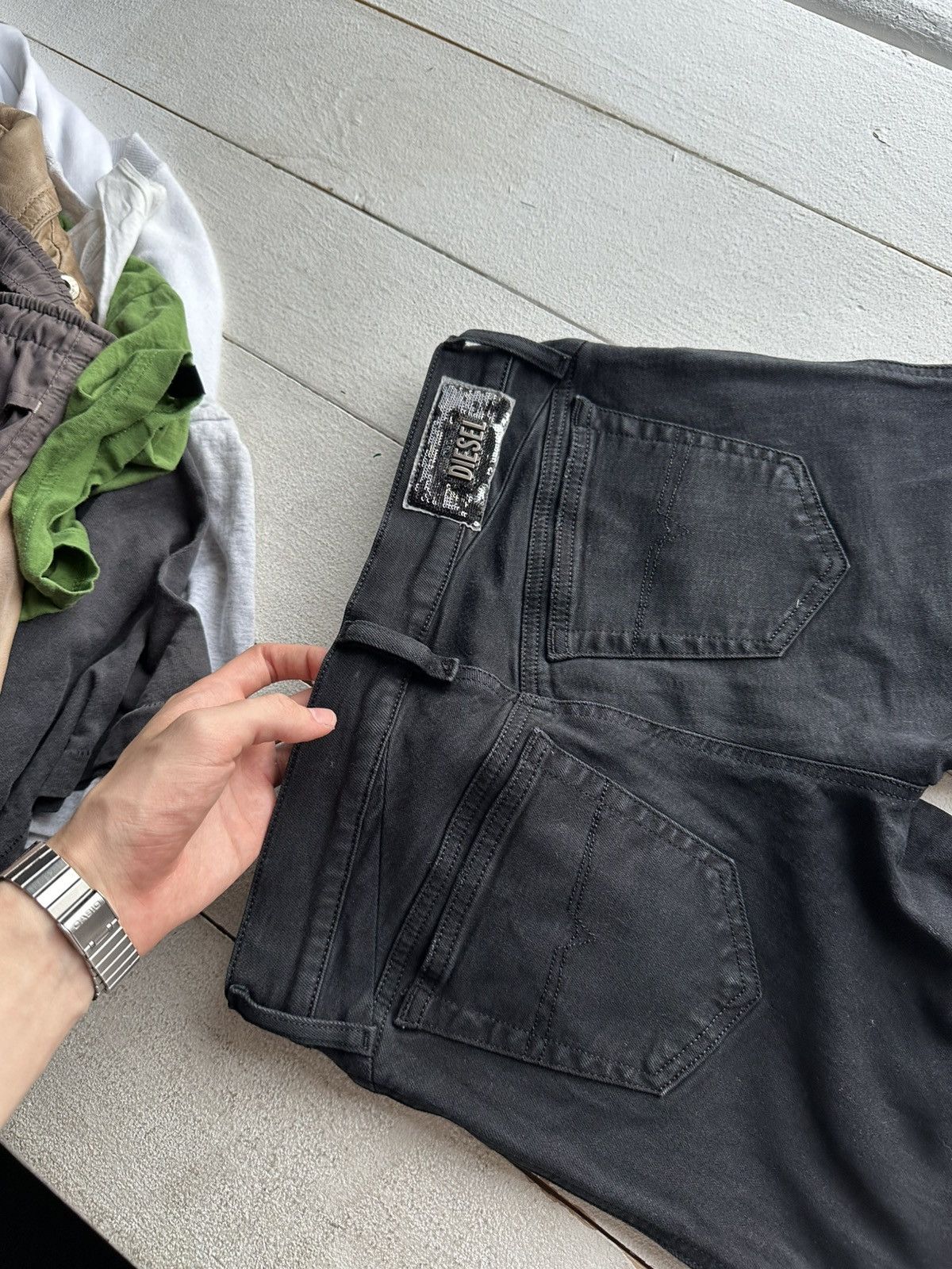 Diesel 🚨Gothic Diesel Regular Slim relax Flared Jeans Womens Size 26" / US 2 / IT 38 - 6 Thumbnail