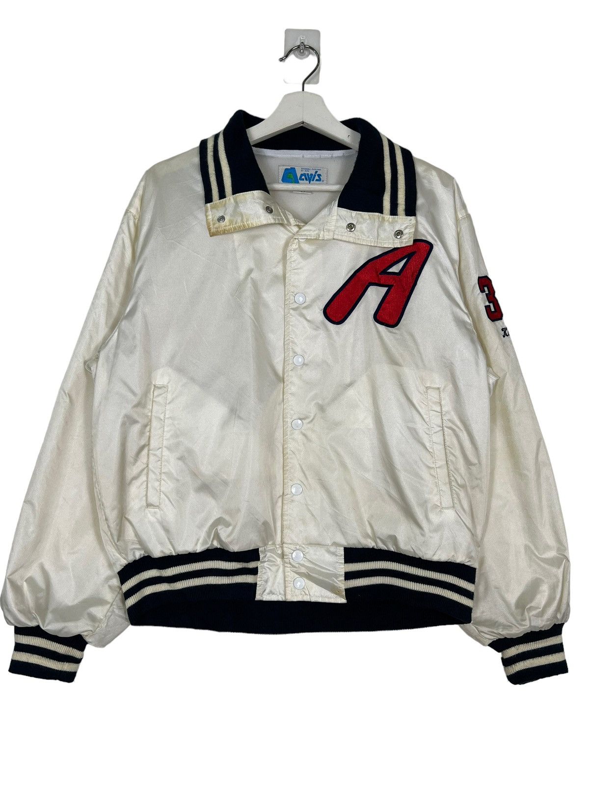 Japanese Brand 🔥 BASEBALL EVOLVIAN BY AVIS SATIN BOMBER JACKET Size US M / EU 48-50 / 2 - 2 Thumbnail