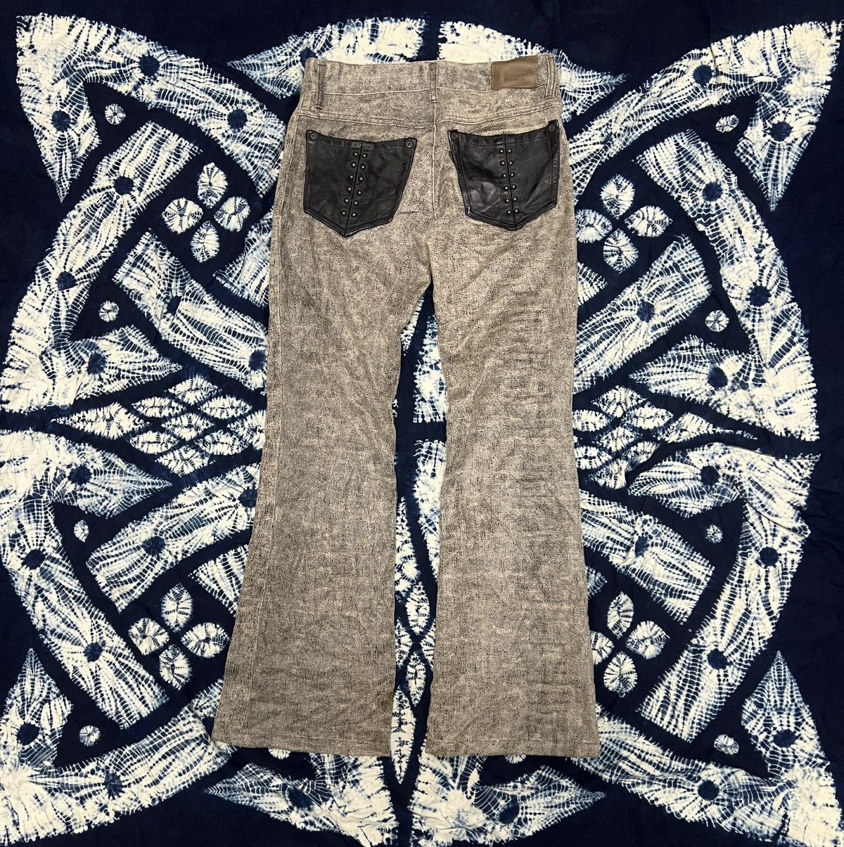 If Six Was Nine Vintage L7 flare Leather Pant Rare Design Size US 31 - 2 Thumbnail