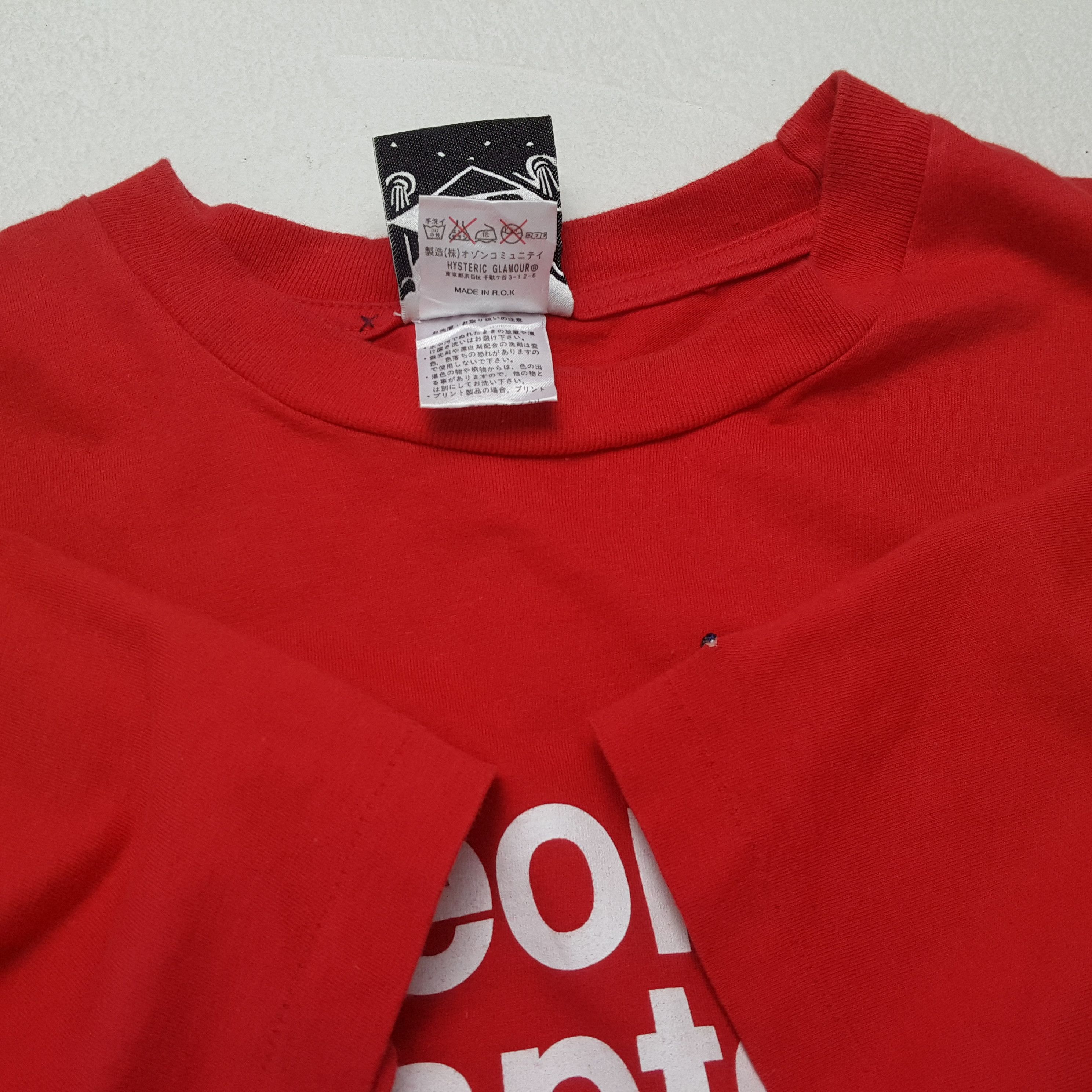 Hysteric Glamour × Japanese Brand × Vintage HYSTERIC GLAMOUR Japanese Streetwear Style Custom Tshirt Size US M / EU 48-50 / 2 - 7 Thumbnail