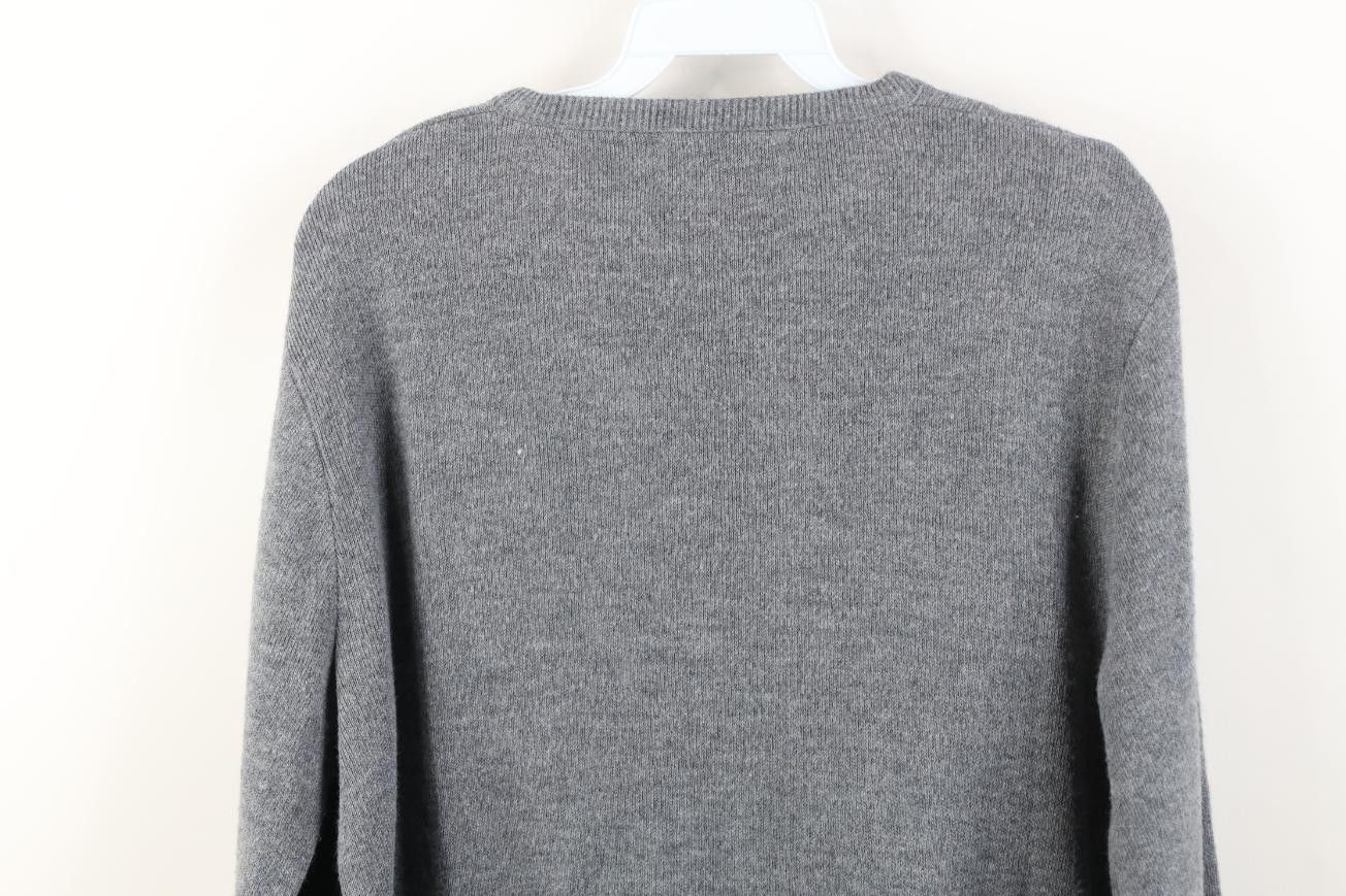 Vintage Vintage 70s Streetwear Knit V-Neck Sweater Heather Gray USA Size US M / EU 48-50 / 2 - 8 Thumbnail