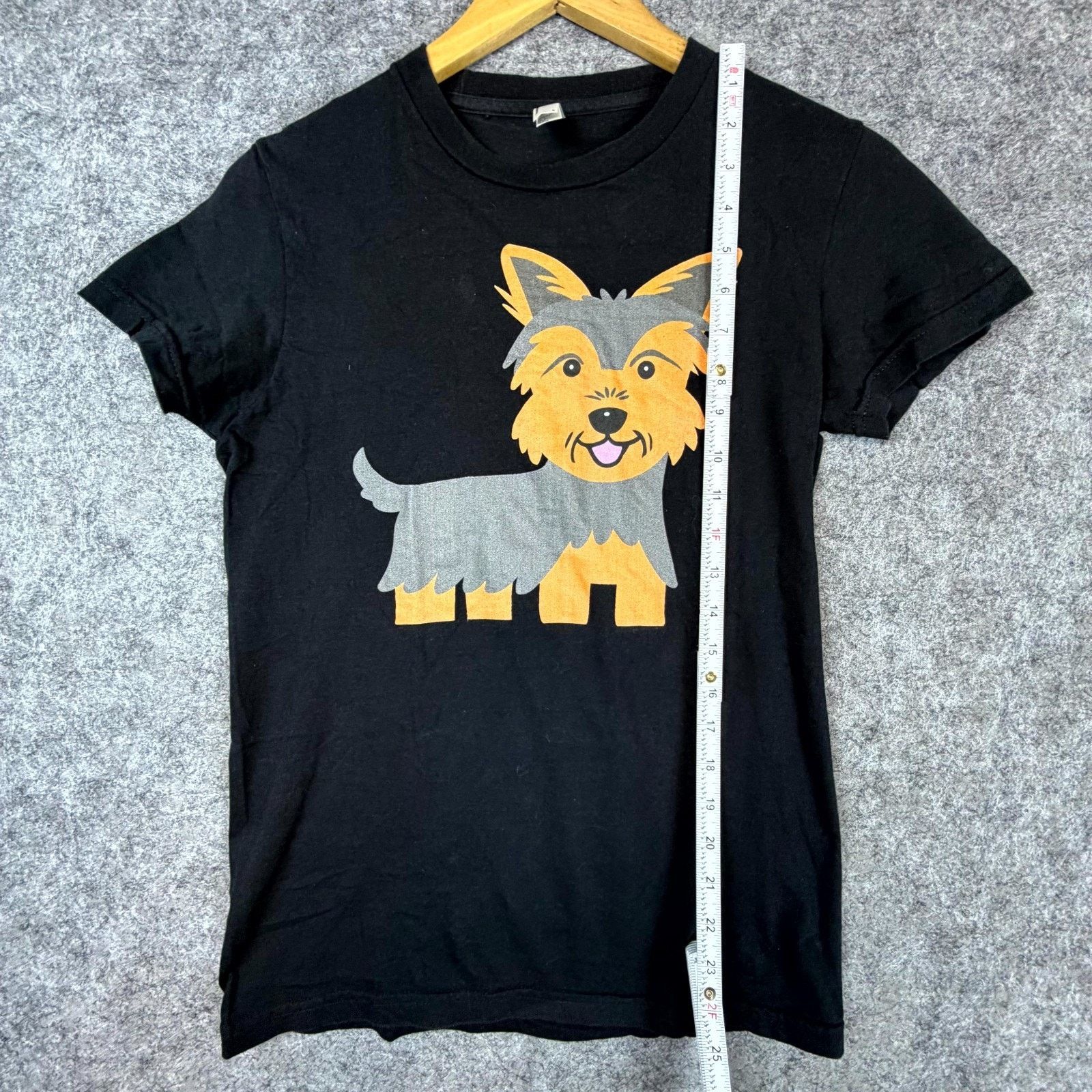 American Apparel American Apparel TShirt Junior Large Black Yorkshire Terrier Size L / US 10 / IT 46 - 4 Thumbnail