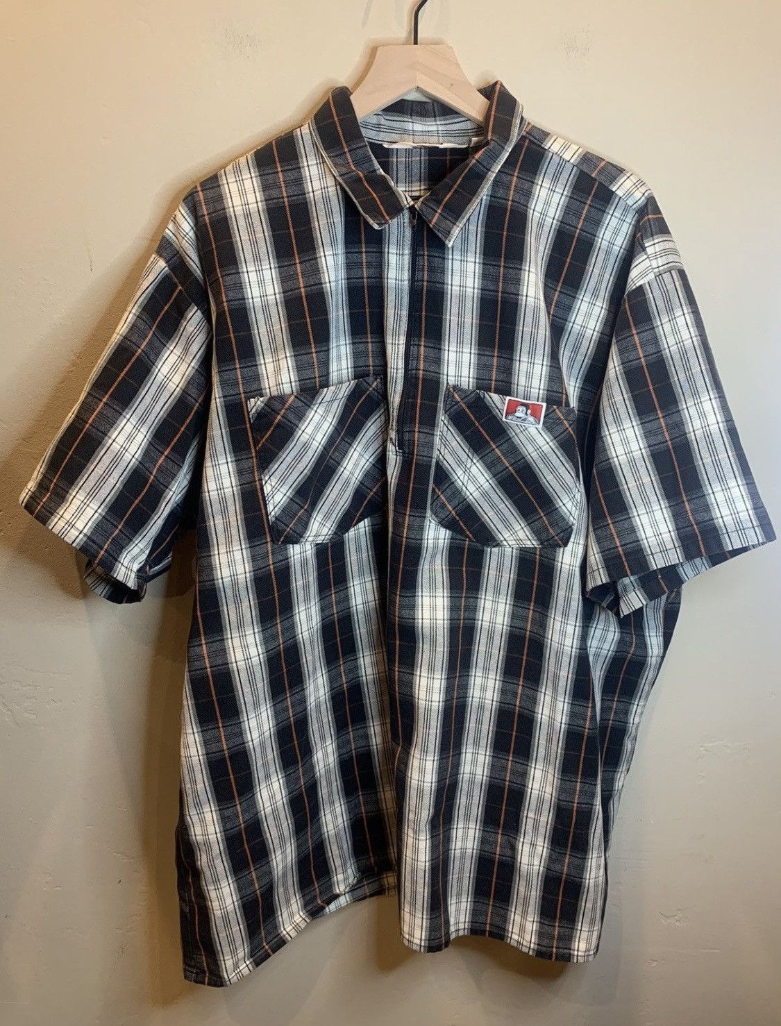 Ben Davis *RARE* Vintage Ben Davis Seersucker USA Made Zip Plaid Shirt Size US XXL / EU 58 / 5 - 1 Thumbnail