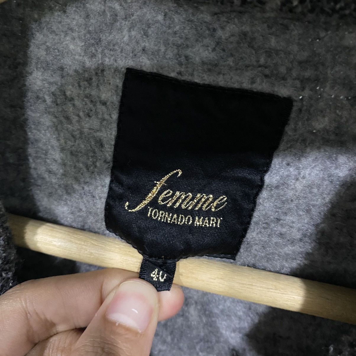 Tornado Mart Vintage Tornado Mart Femme Tweed Duffle Coat Jacket Grey Size US S / EU 44-46 / 1 - 11 Thumbnail