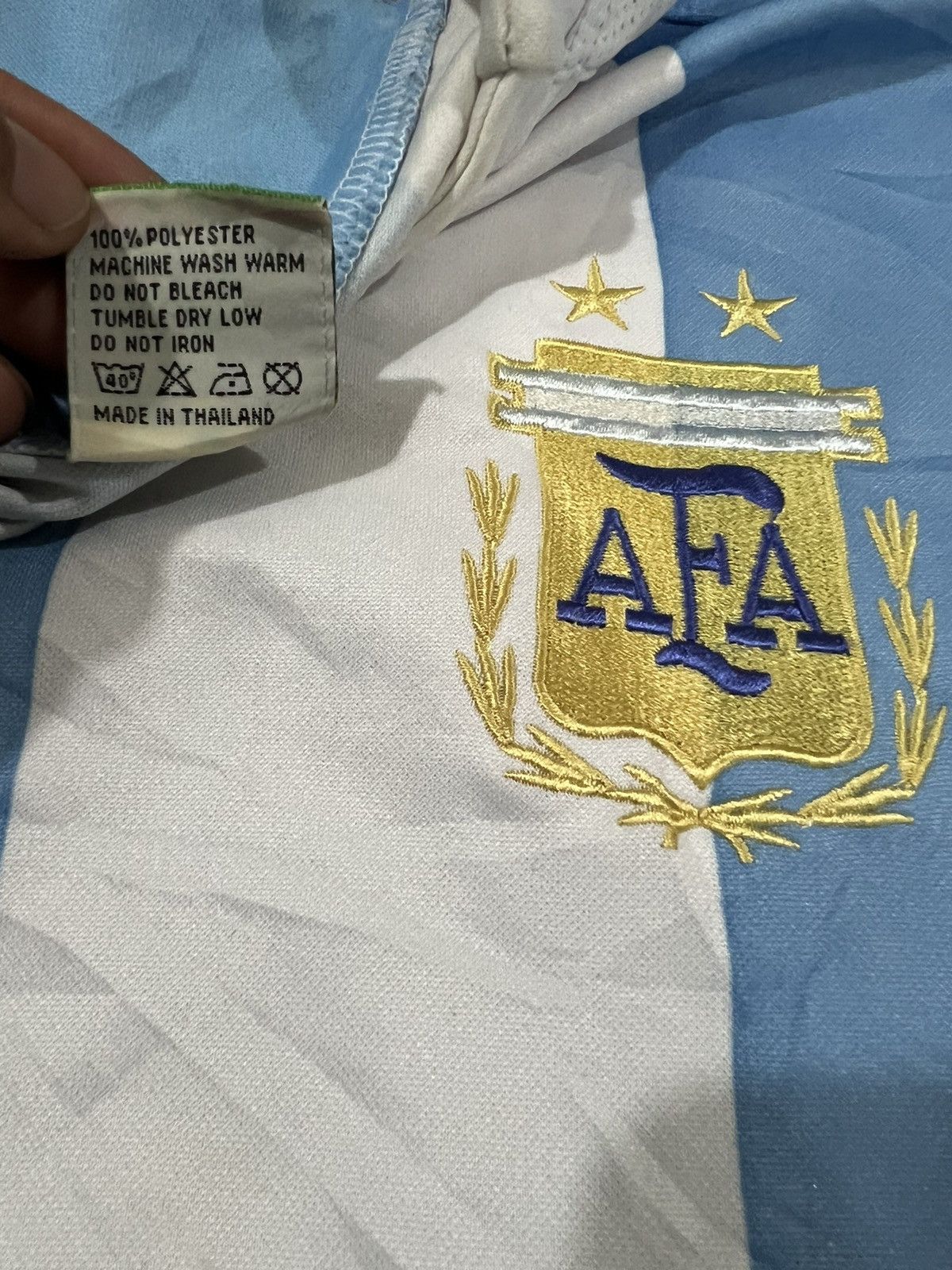 Vintage Vintage 2008/09 Argentina Home Jersey Pablo Aimar #16 Size US L / EU 52-54 / 3 - 7 Thumbnail