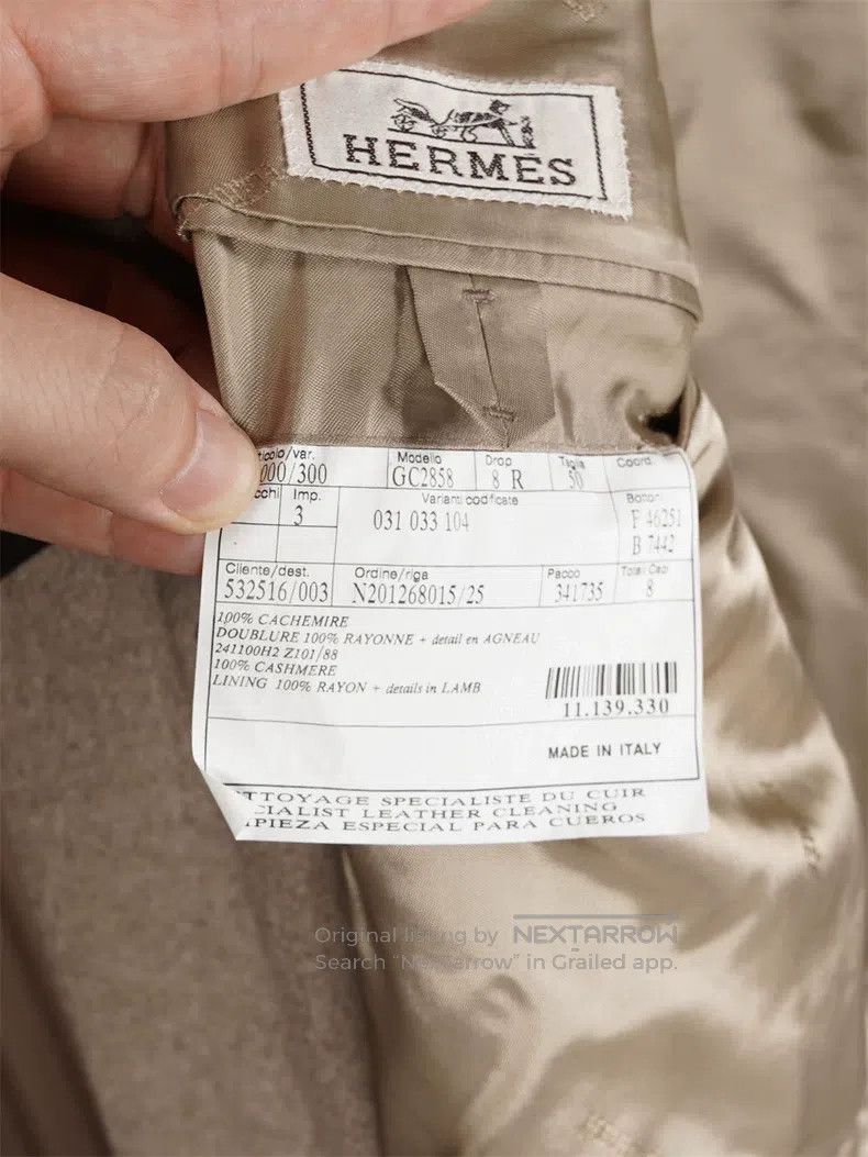 Hermes Hermes Men's Autumn/Winter Cashmere Coat Size US M / EU 48-50 / 2 - 7 Thumbnail