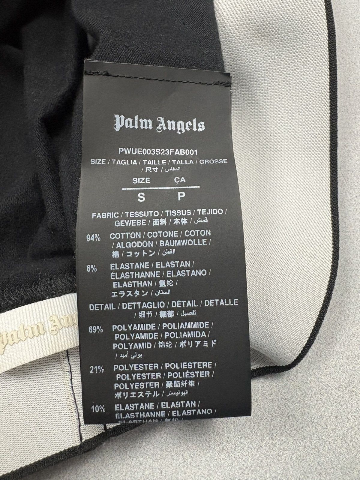 Palm Angels Palm Angels Elastic Logo Crop Top Black Athletic Sport Gym S Size S / US 4 / IT 40 - 6 Thumbnail