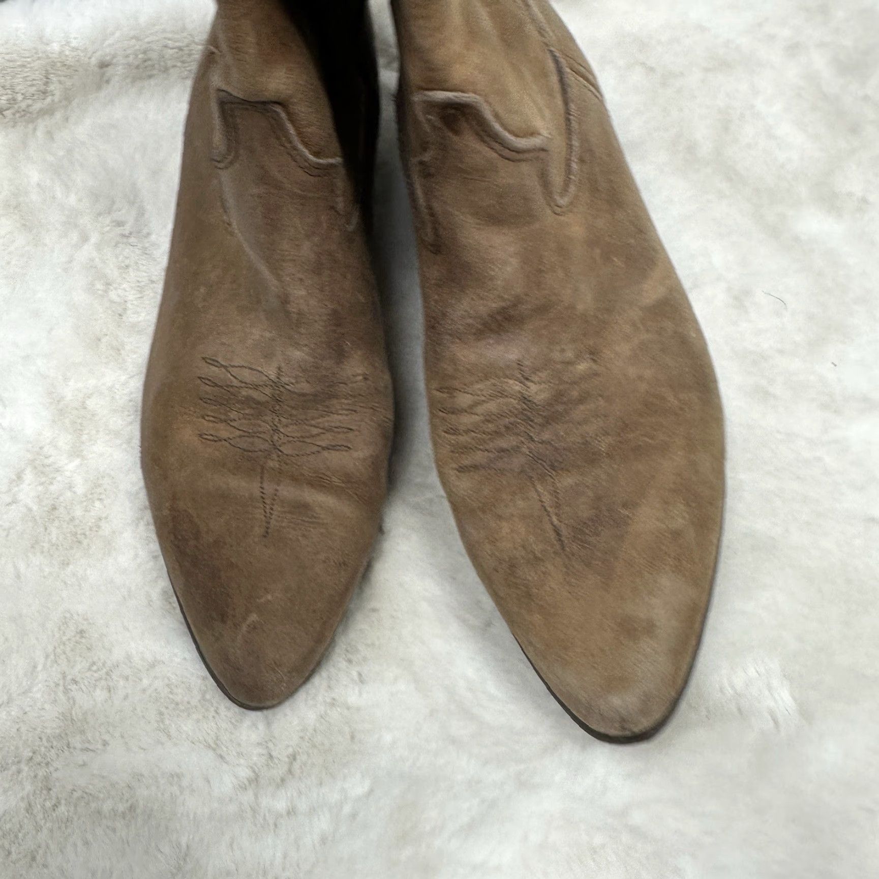 Vintage Laredo Boots Western Cowgirl Women’s Size 9 Boho Cottage Country Almond Toe Leather Chunky Heel Size US 9 / IT 39 - 3 Thumbnail