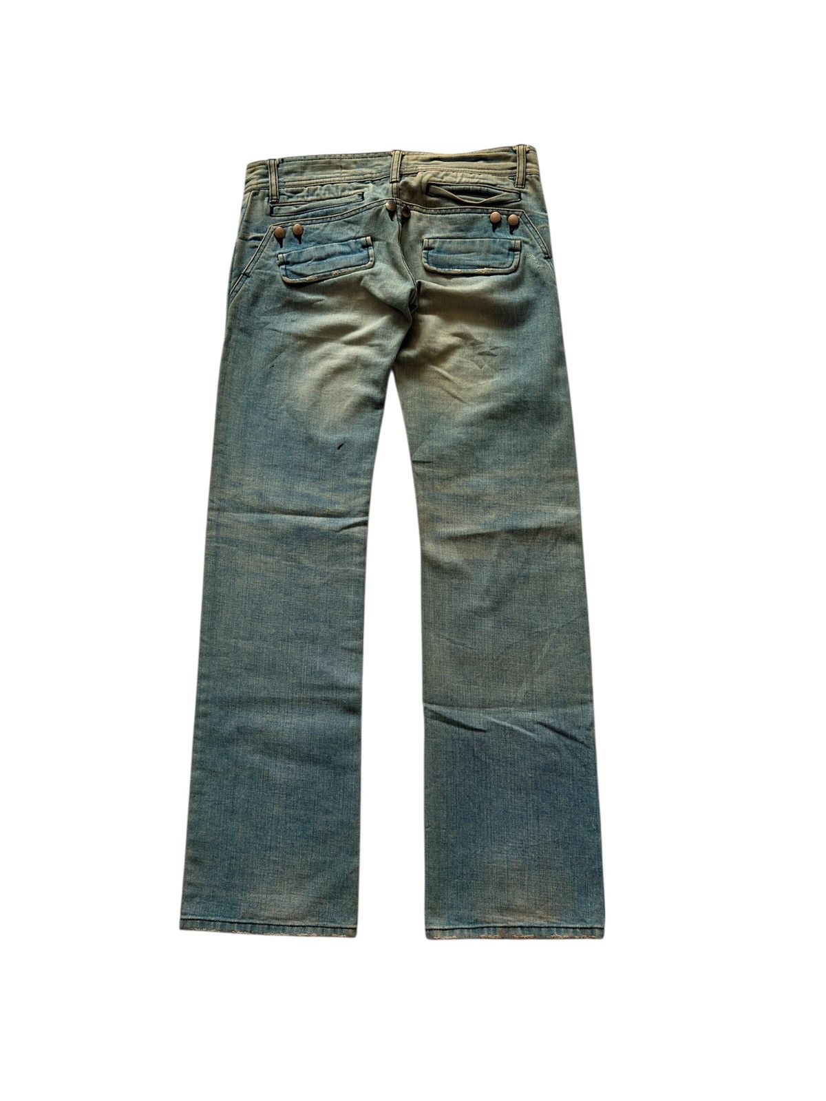 Japanese Brand BONDY MADE JACKY'S TEAR DISTRESSED JEANS Size US 28 / EU 44 - 2 Thumbnail