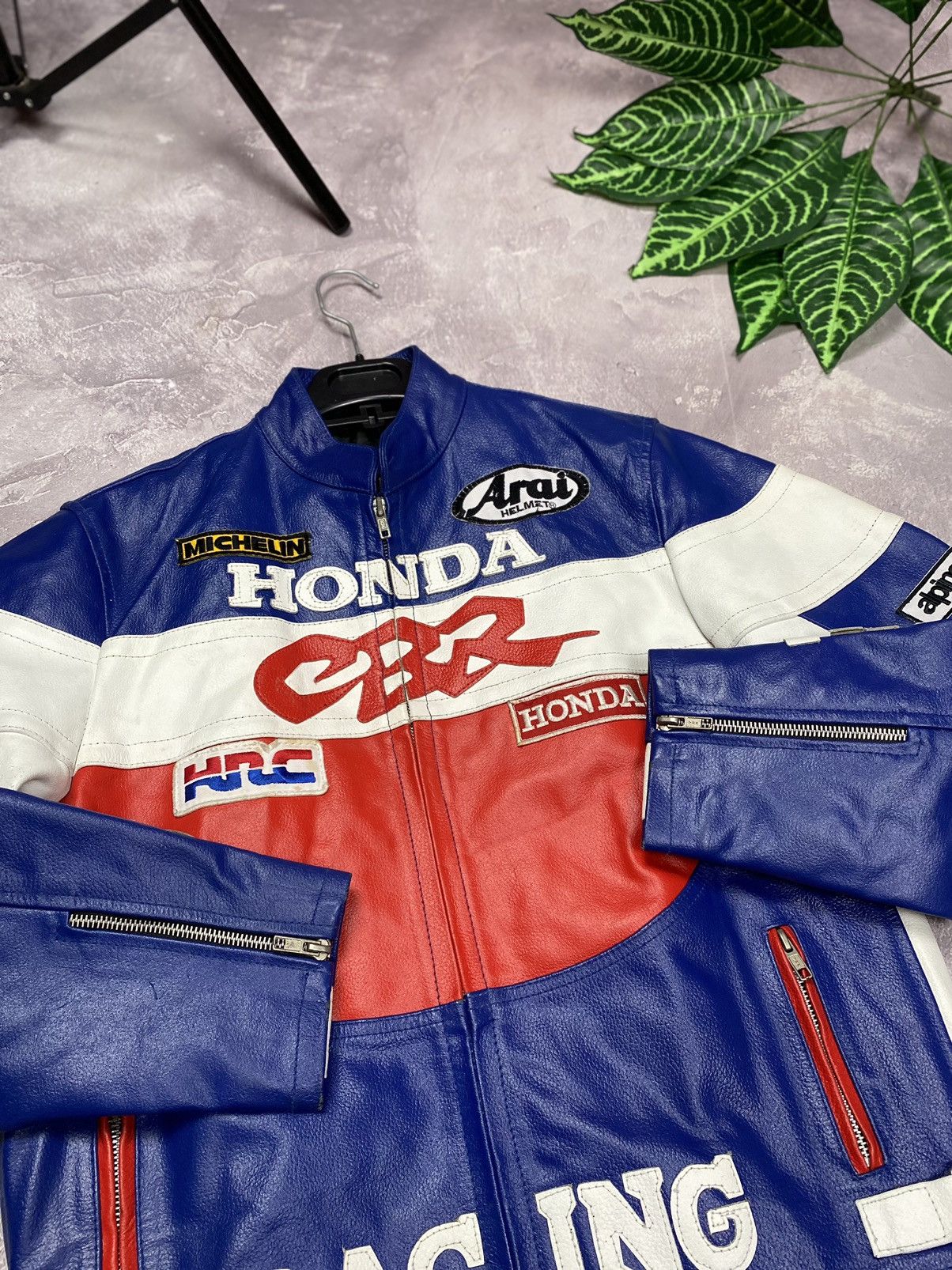Honda × Vintage Honda CBR Leather biker jacket size Xs-S Size S / US 4 / IT 40 - 16 Thumbnail
