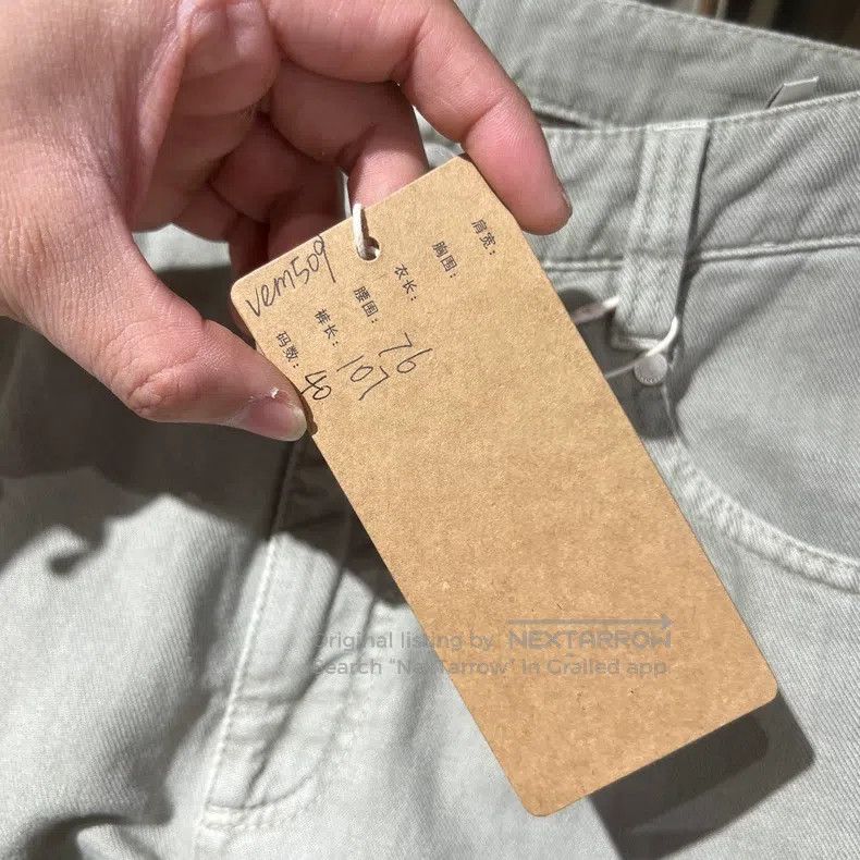 Brunello Cucinelli Brunello Cucinelli Back leather label slogan pleated strai Size 26" / US 2 / IT 38 - 5 Thumbnail