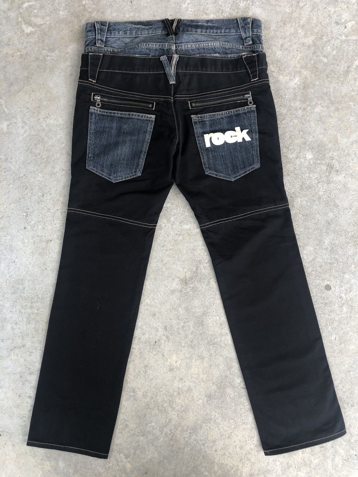 PPFM Japanese PPFM Double Waist Distressed Jeans Size US 31 - 2 Thumbnail