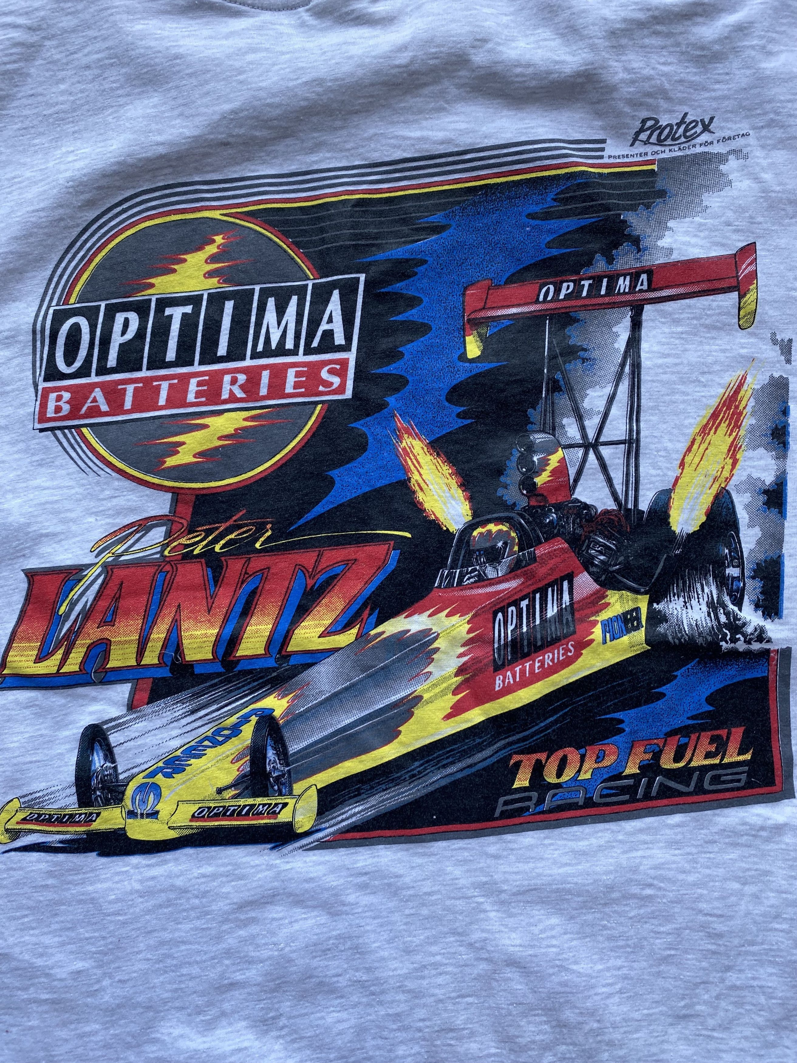 Vintage Vintage 90s Racing F1 Top Fuel Formula 1 Single Stitch Tee Size US XL / EU 56 / 4 - 4 Thumbnail
