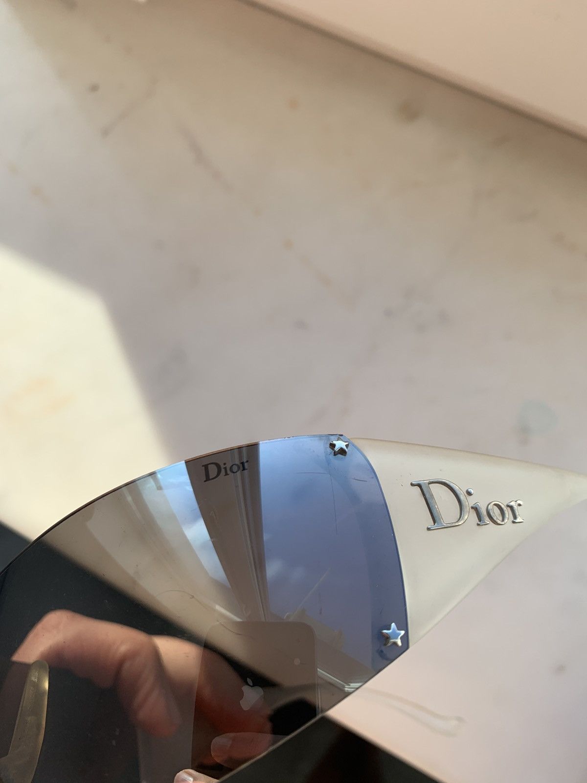 Dior DIOR Sunglasses Ski 5 Logo Sport Shield Mask Vintage Wrap Size ONE SIZE - 10 Thumbnail