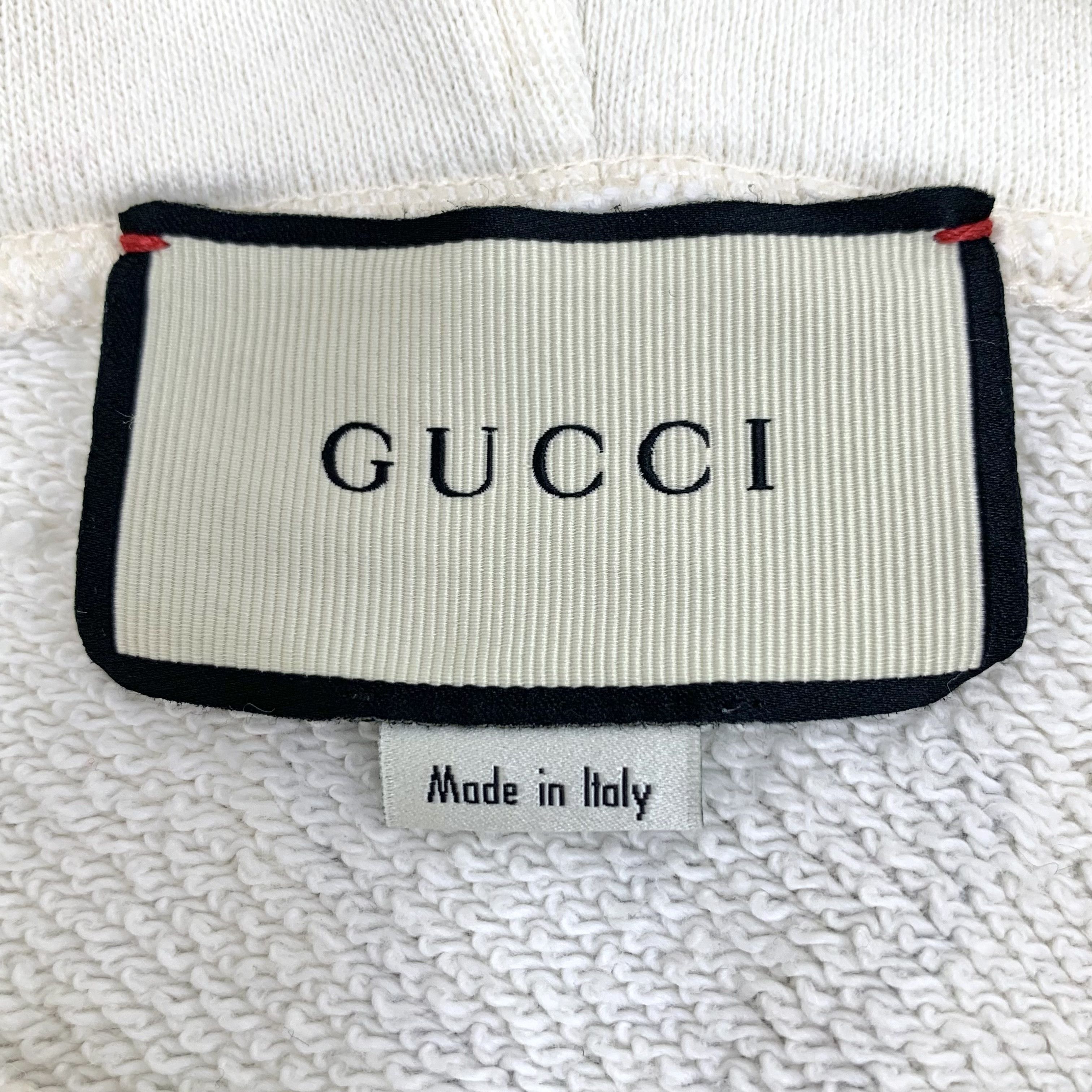 Gucci Gucci Beige Flute Player Floral Hoodie (Size XS) Size XS / US 0-2 / IT 36-38 - 2 Thumbnail