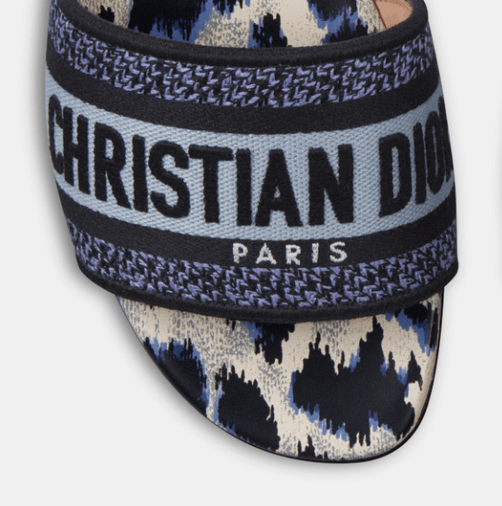 Dior o1w1db10625 KCQ209 Dway Slides in Deep Ocean Blue Size US 10 / IT 40 - 4 Thumbnail
