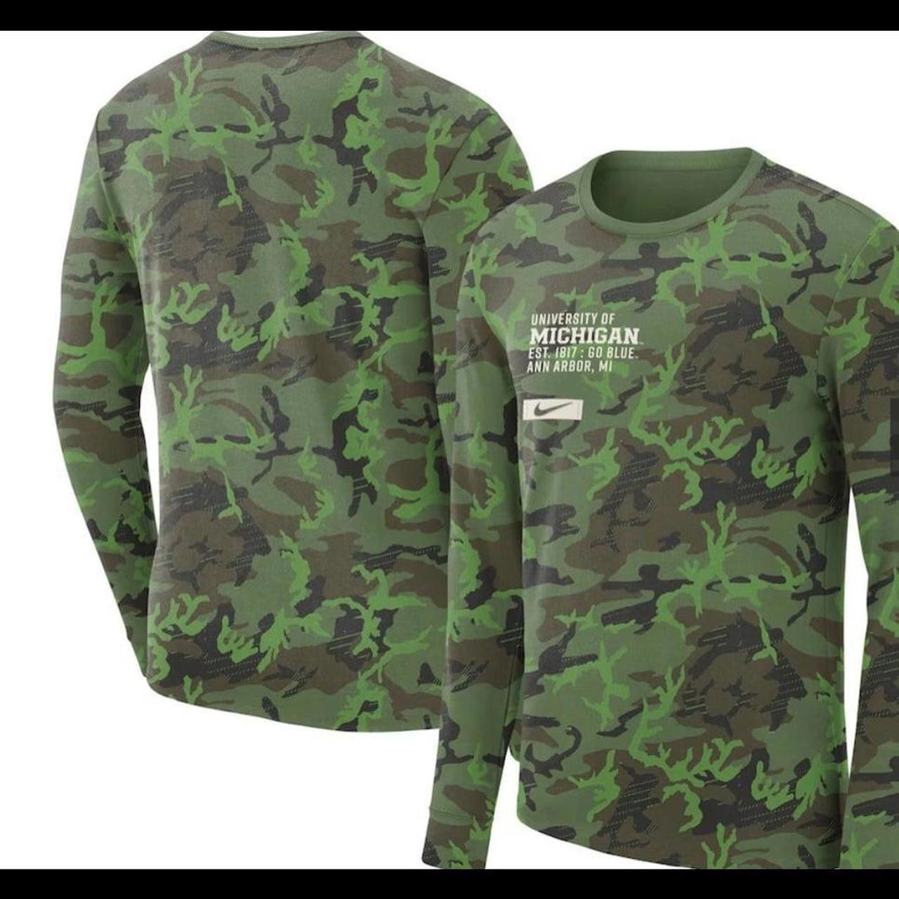 Nike Mens Nike Camo Michigan Wolverines Size US S / EU 44-46 / 1 - 5 Thumbnail