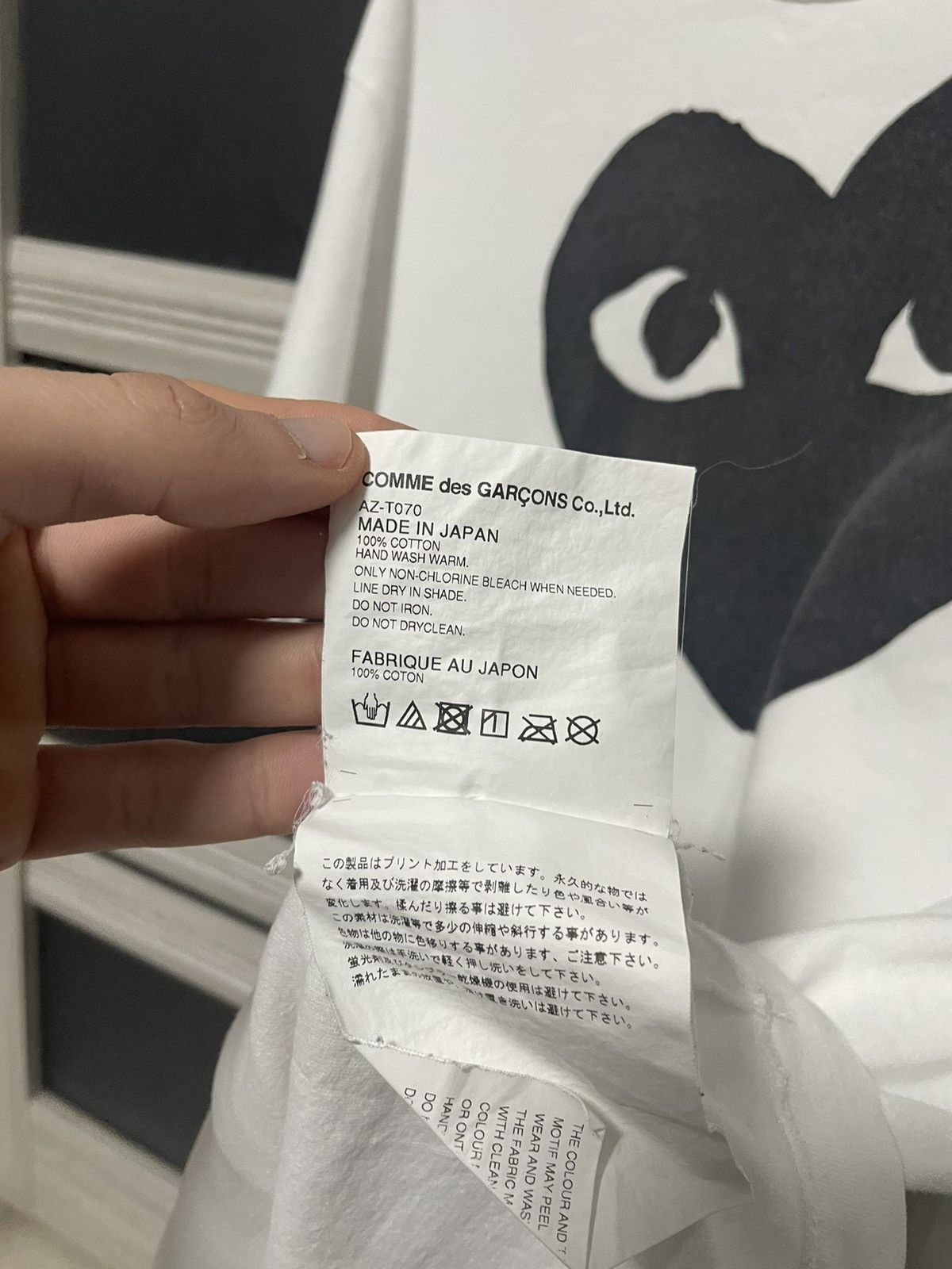 Comme des Garcons × Comme des Garcons PLAY PLAY Comme des Garçons Tee Big Logo Heart T-Shirt Size US XL / EU 56 / 4 - 10 Thumbnail