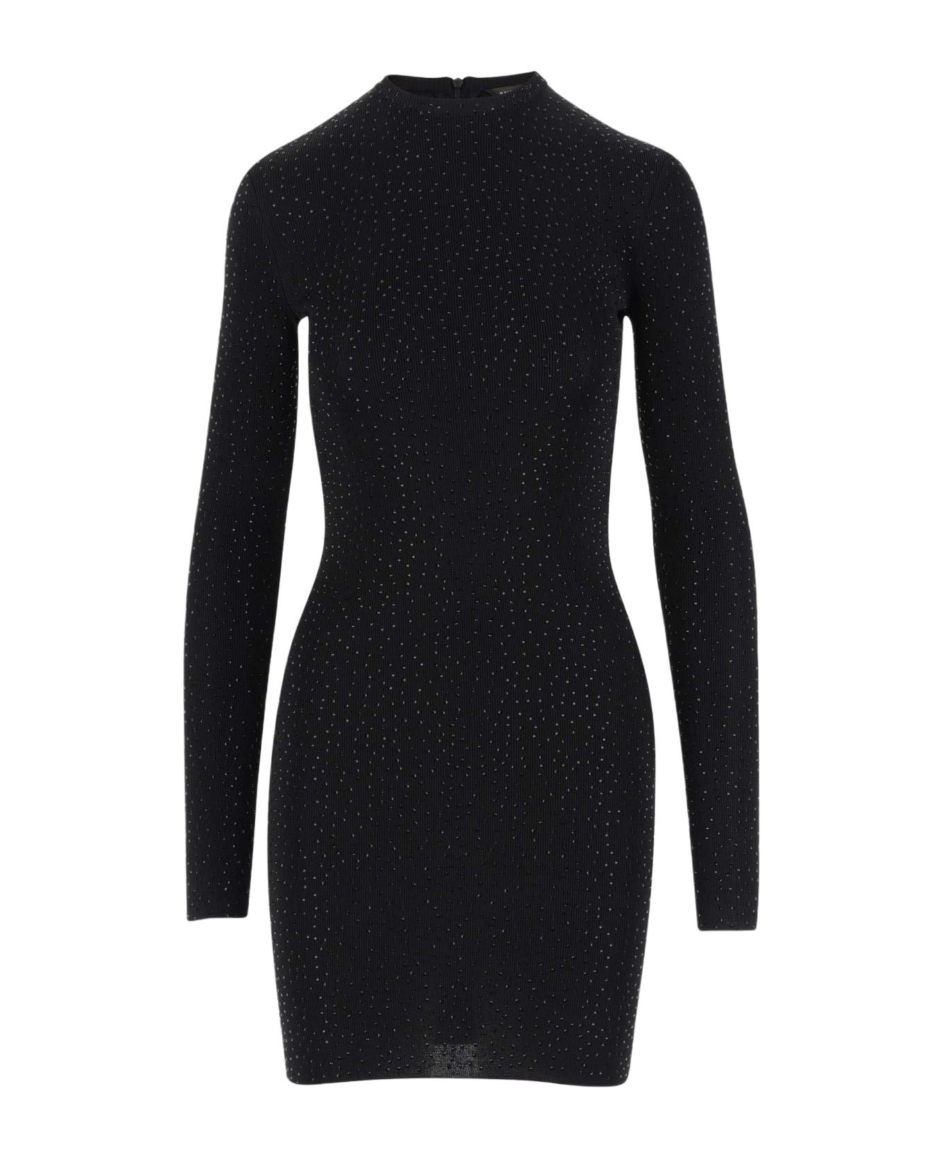 Balenciaga o1tr1nto1125 Mini Dress in Black Size S / US 4 / IT 40 - 1 Thumbnail