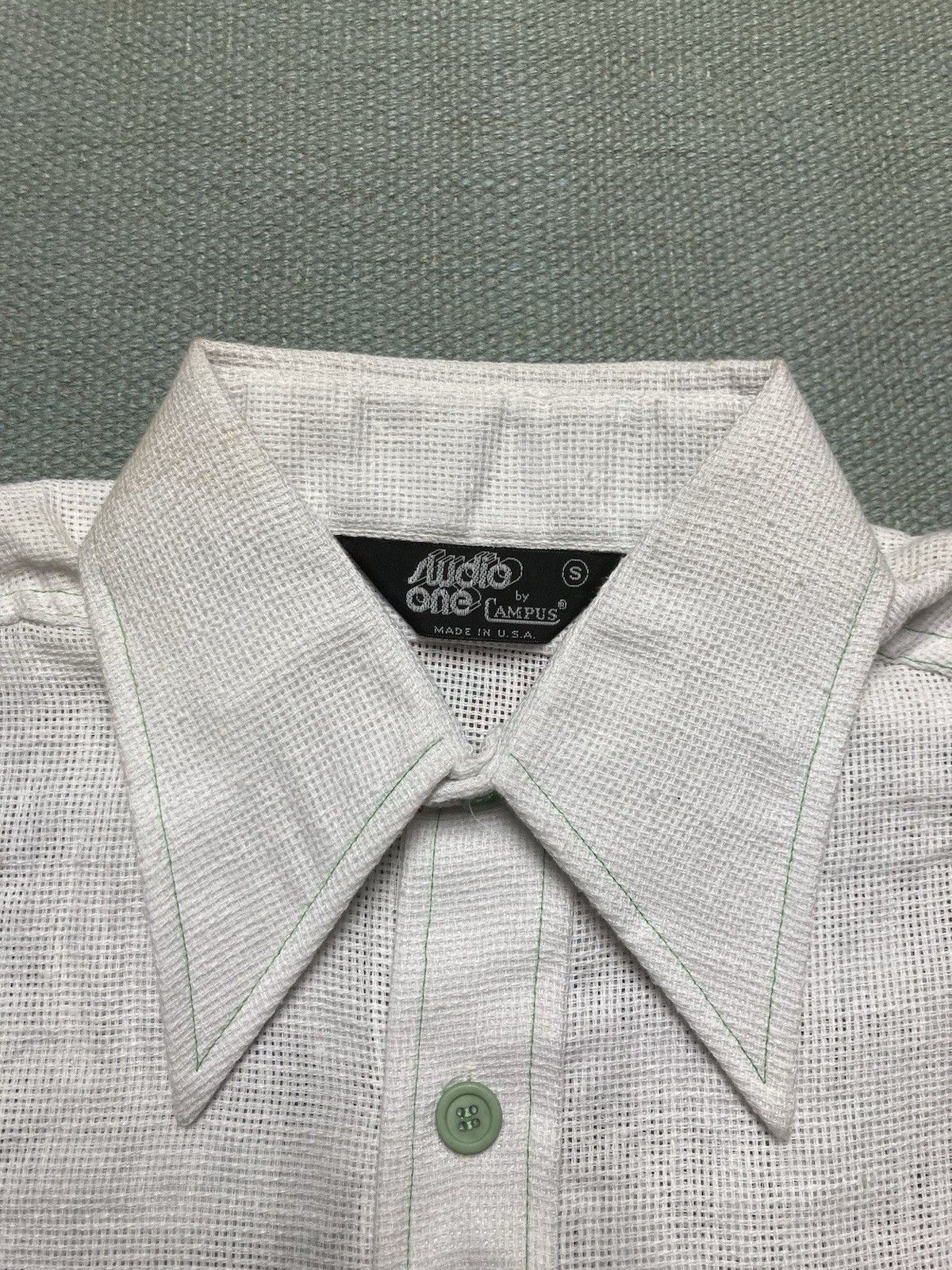 Vintage NEW 70s polo shirt campus mesh sheer summer DEADSTOCK small Size US S / EU 44-46 / 1 - 4 Thumbnail
