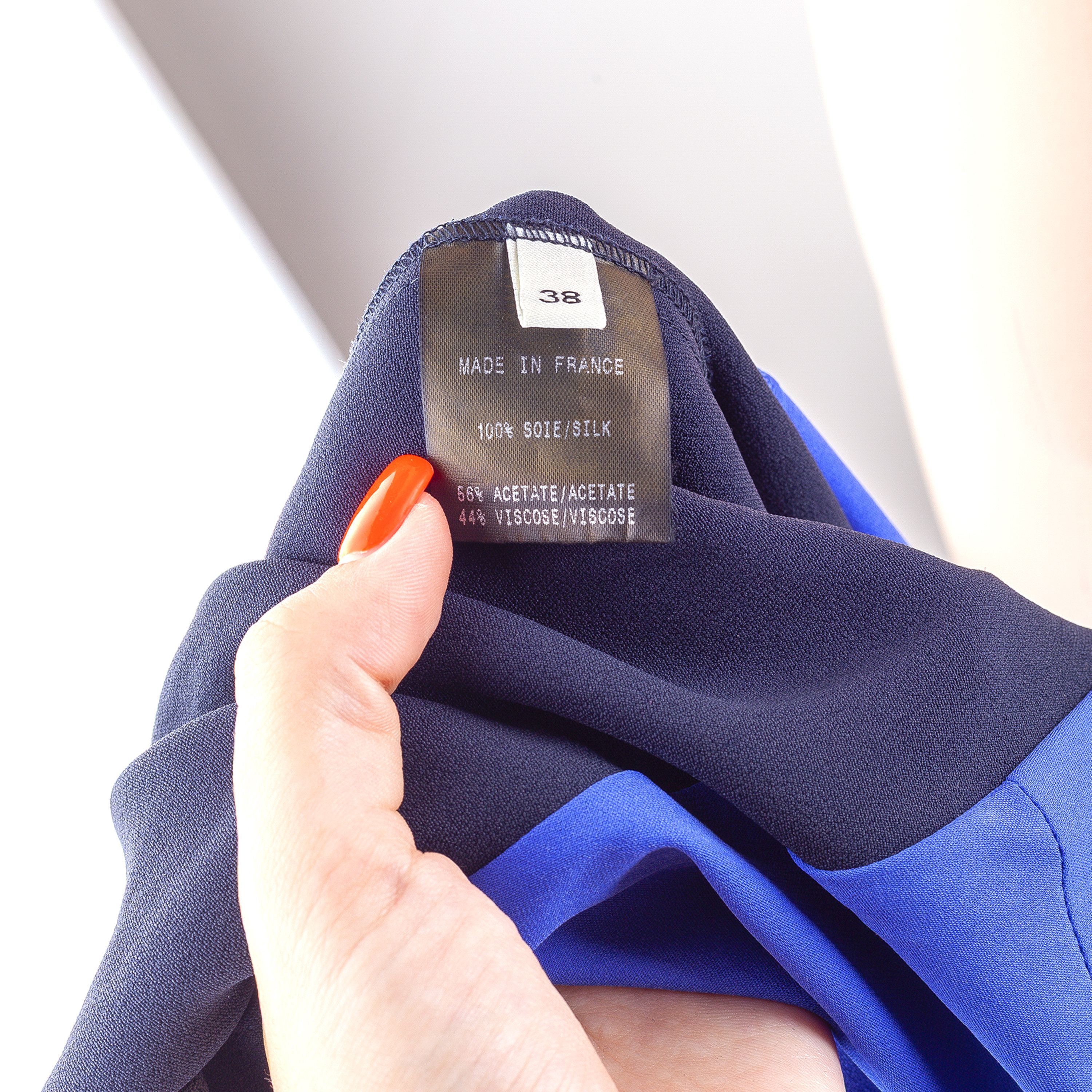 Mugler Thierry Mugler Blue/Black Long Sleeve Shirt (M) Size M / US 6-8 / IT 42-44 - 13 Thumbnail