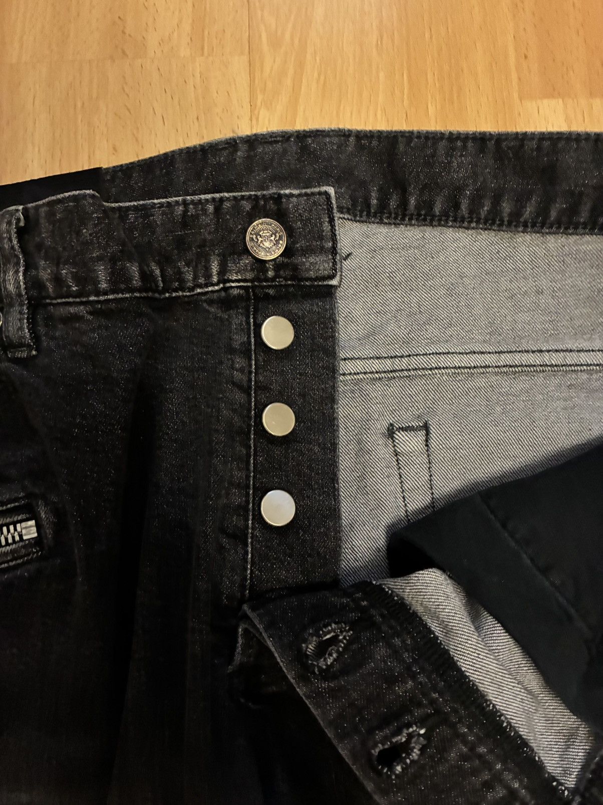 Balmain *Final Drop* Vintage Balmain Stonewash Biker Jeans Size US 36 / EU 52 - 5 Thumbnail