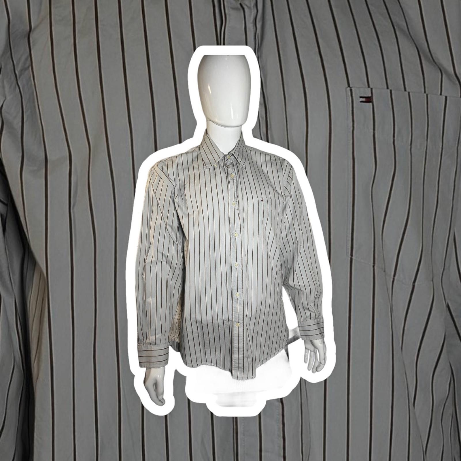 Tommy Hilfiger Tommy Hilfiger Striped Button-Up Shirt - Classic Style Size US L / EU 52-54 / 3 - 1 Thumbnail