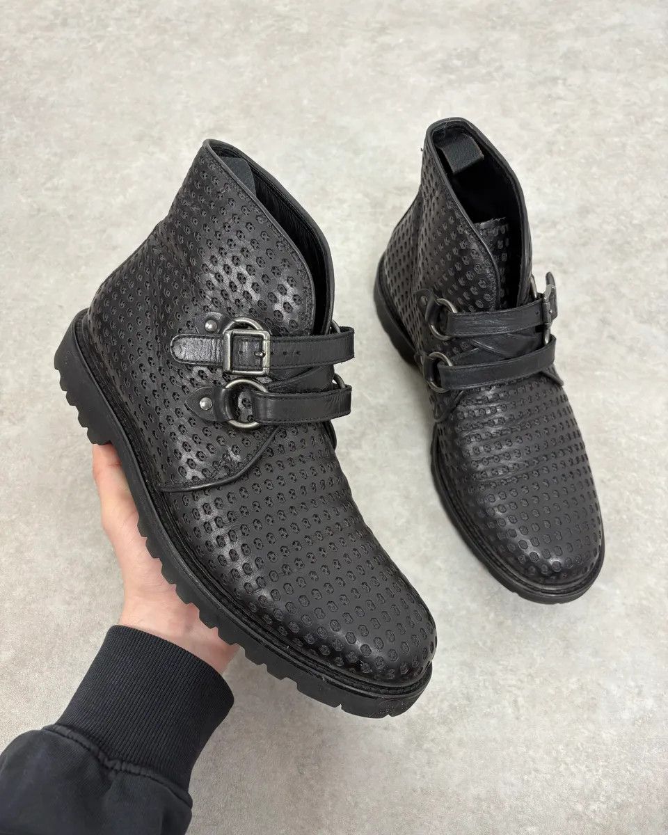 Emporio Armani Emporio Armani Perfored Premium Leather Boots Size US 9.5 / EU 42-43 - 1 Thumbnail