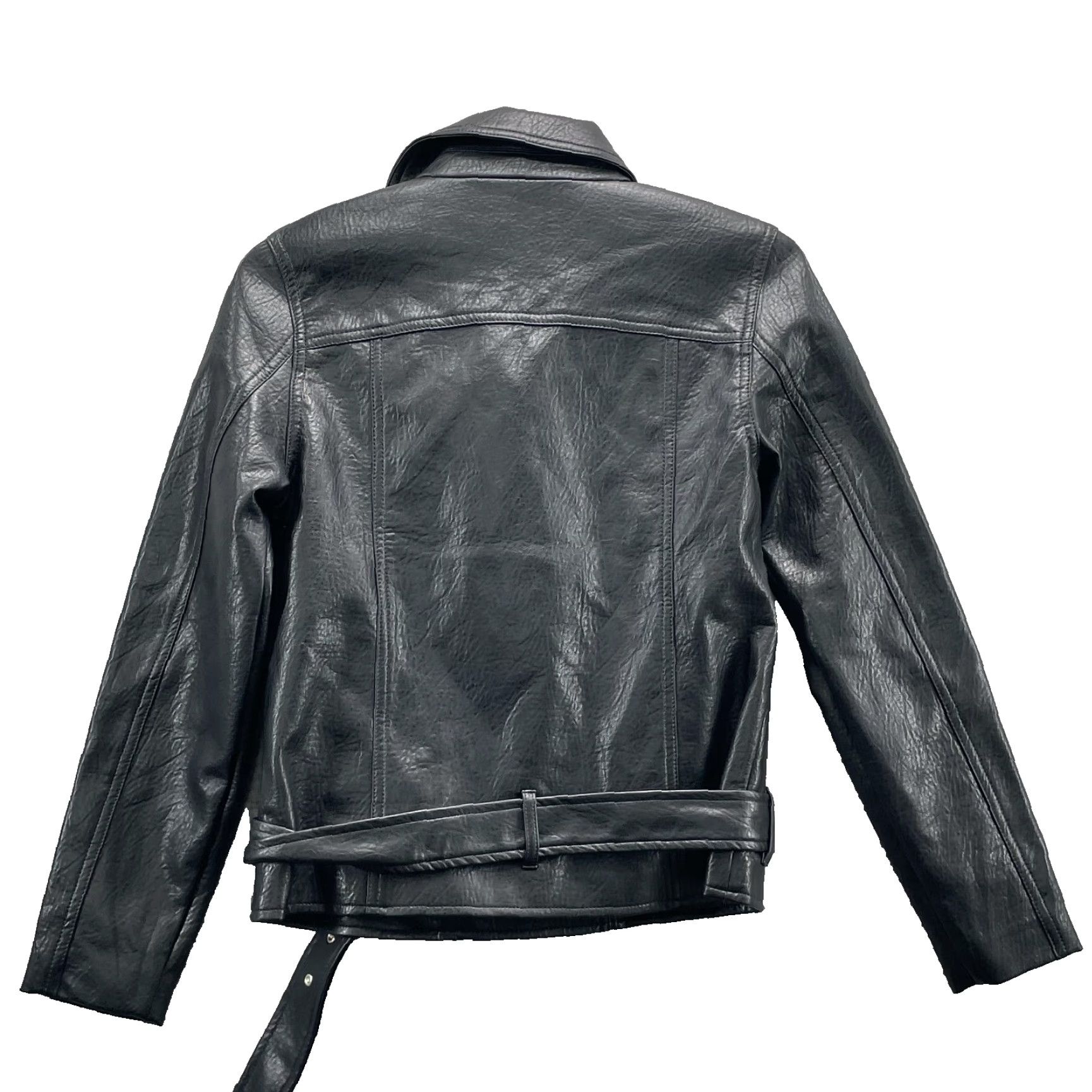 Old Navy Old Navy Moto Jacket Women XS Y2k Vegan Leather Grunge Biker Chic Punk 90s Retro Size XS / US 0-2 / IT 36-38 - 2 Thumbnail