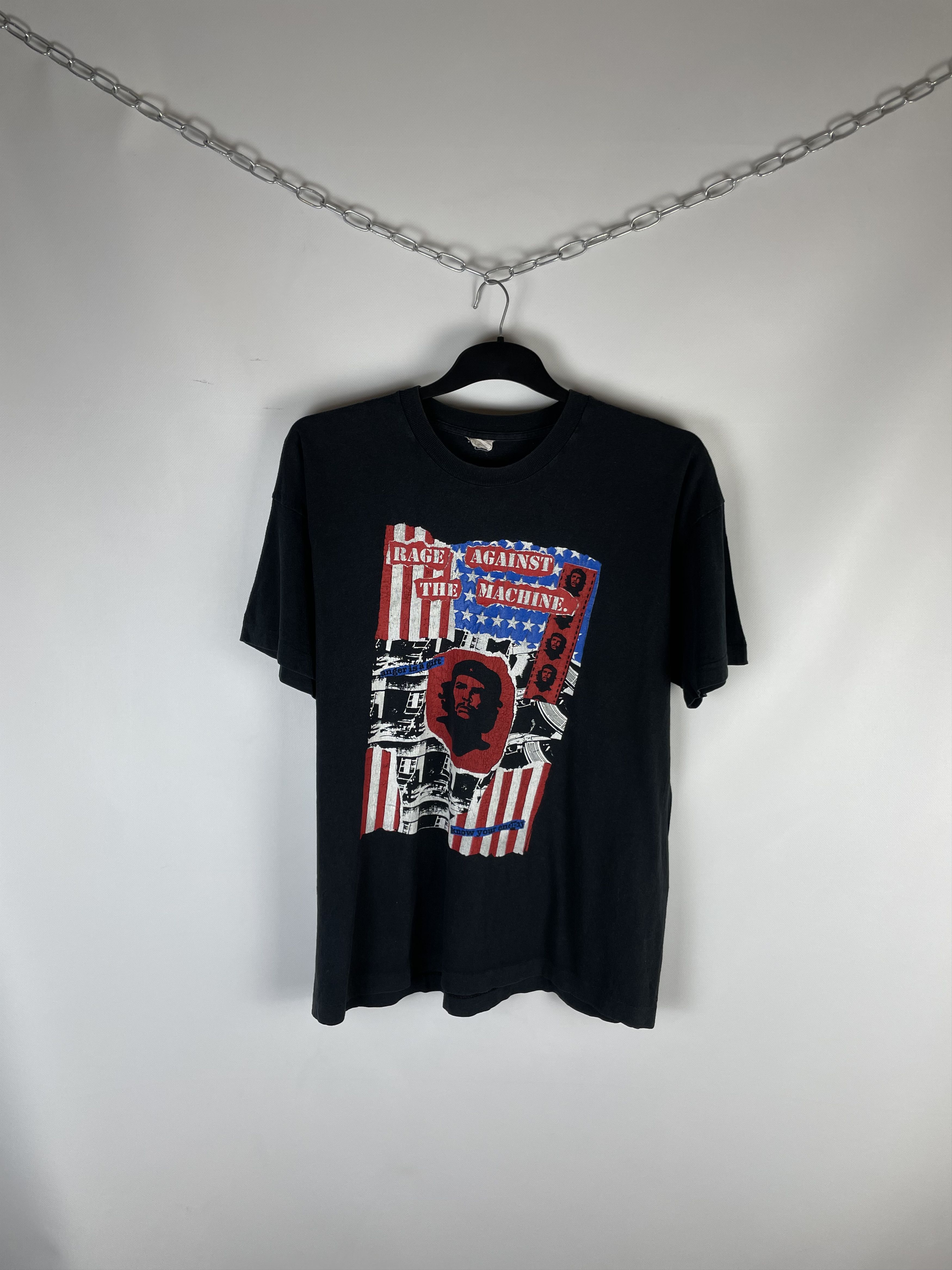 Band Tees Vintage Rage Against The Machine T-shirt 90s Size US L / EU 52-54 / 3 - 1 Thumbnail
