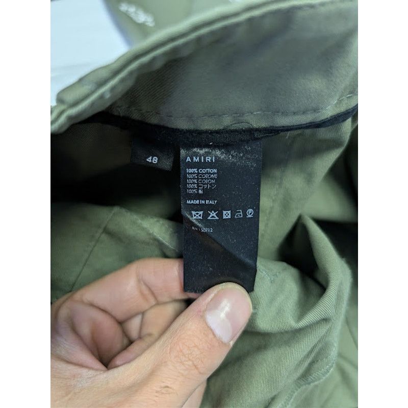 Amiri o1rshd1 Bleached Bandana Field Pants in Olive Green Size US 32 / EU 48 - 18 Thumbnail