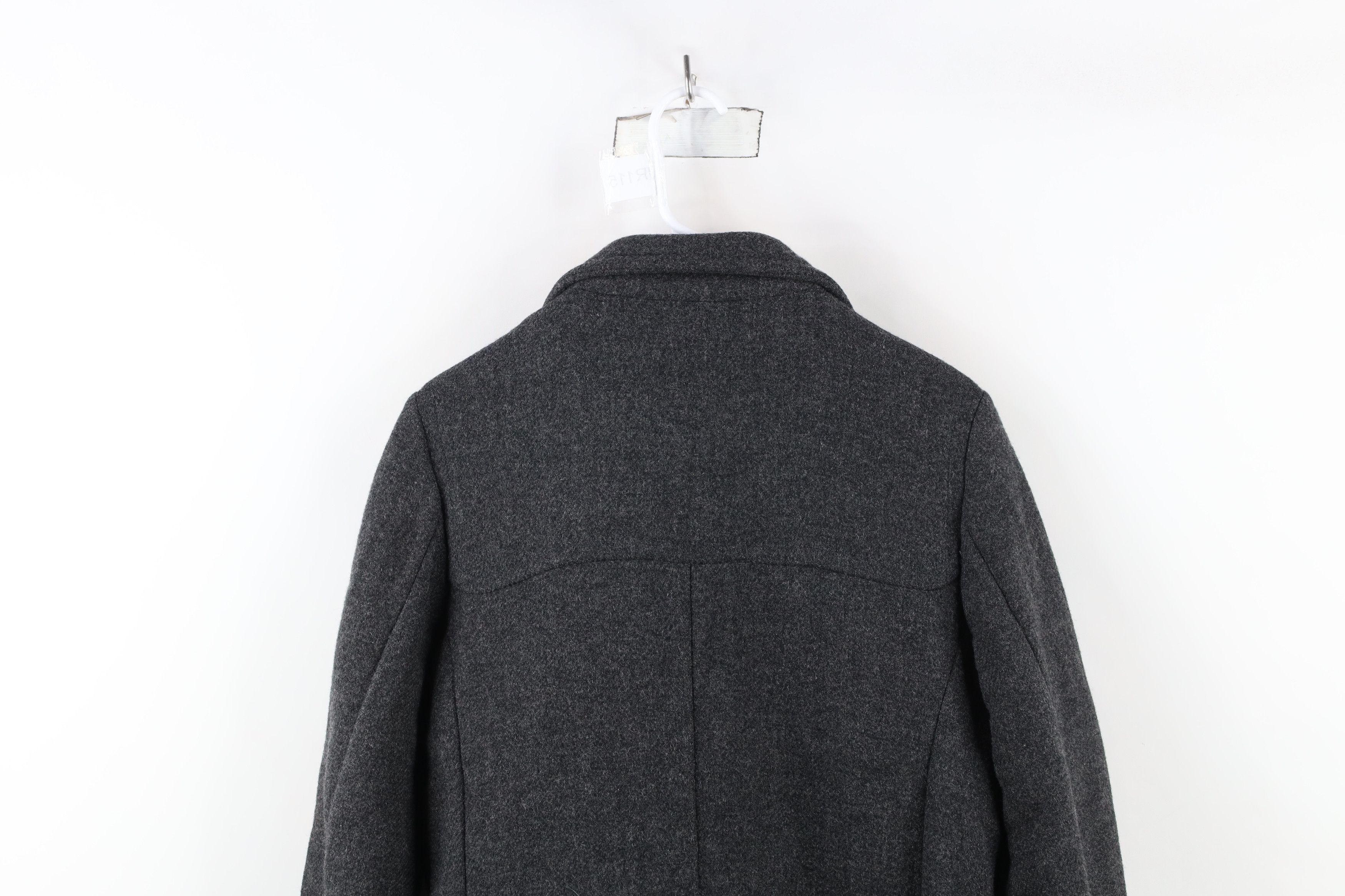 Banana Republic × Vintage Banana Republic Wool Blend Button Full Zip Jacket Gray Size M / US 6-8 / IT 42-44 - 13 Thumbnail