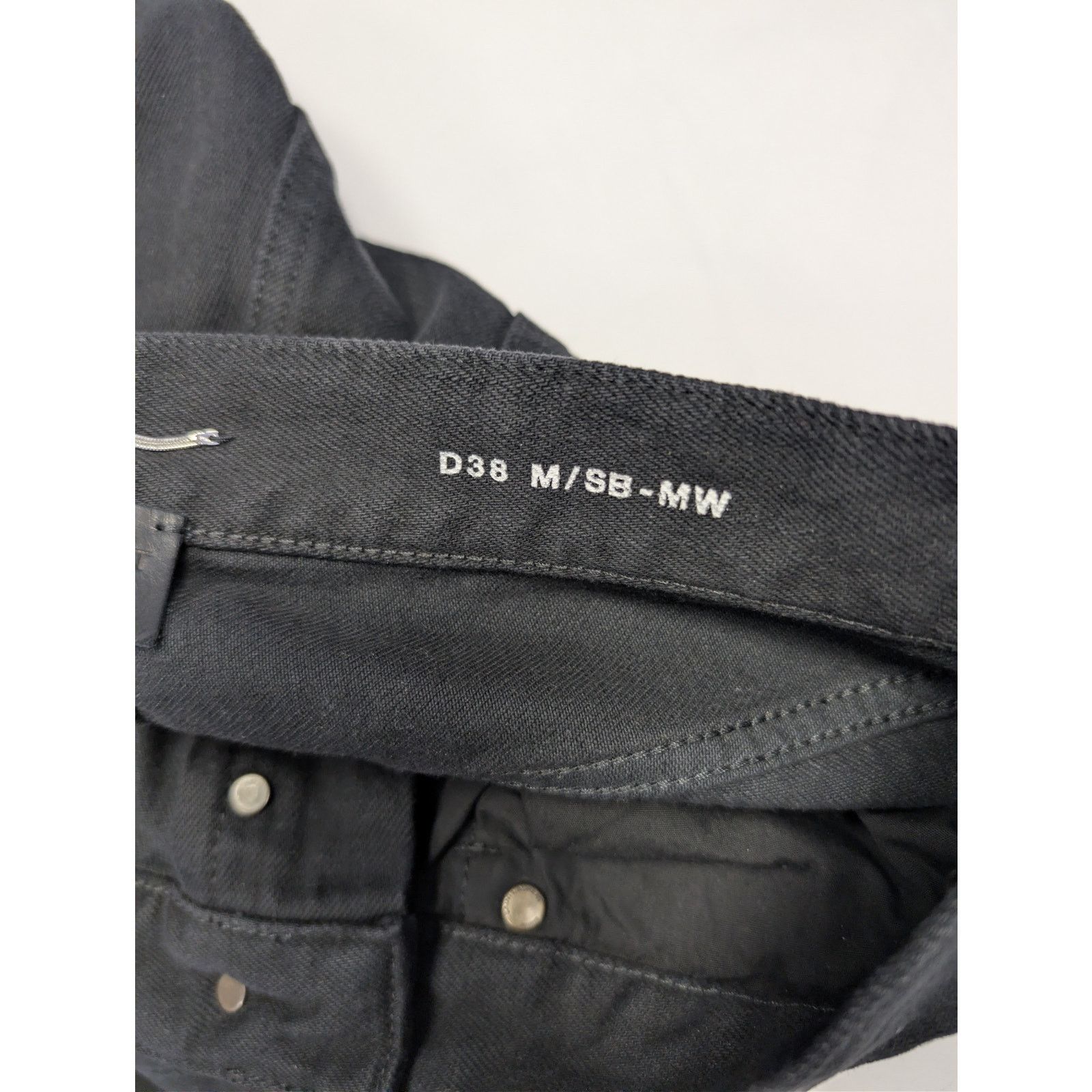 Saint Laurent Paris o1rshd1 Straight Baggy Denim Jeans in Oklahoma Black Size US 29 - 17 Thumbnail