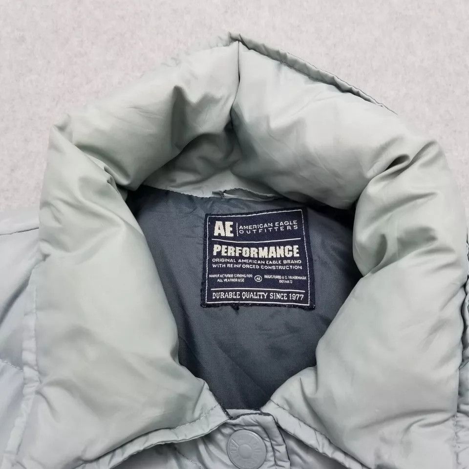 American Eagle Outfitters American Eagle Puffer Jacket Mens Medium Blue Pockets Snap Size US M / EU 48-50 / 2 - 5 Thumbnail