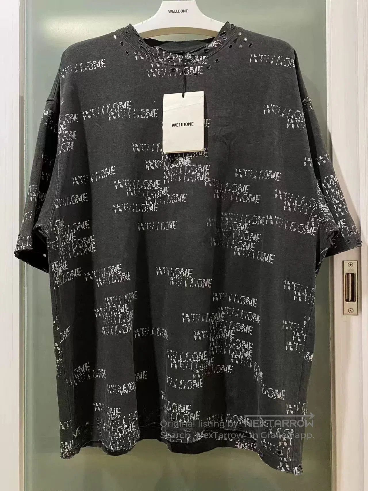 WE11DONE we11done Logo Print Short Sleeve. Size US S / EU 44-46 / 1 - 1 Thumbnail