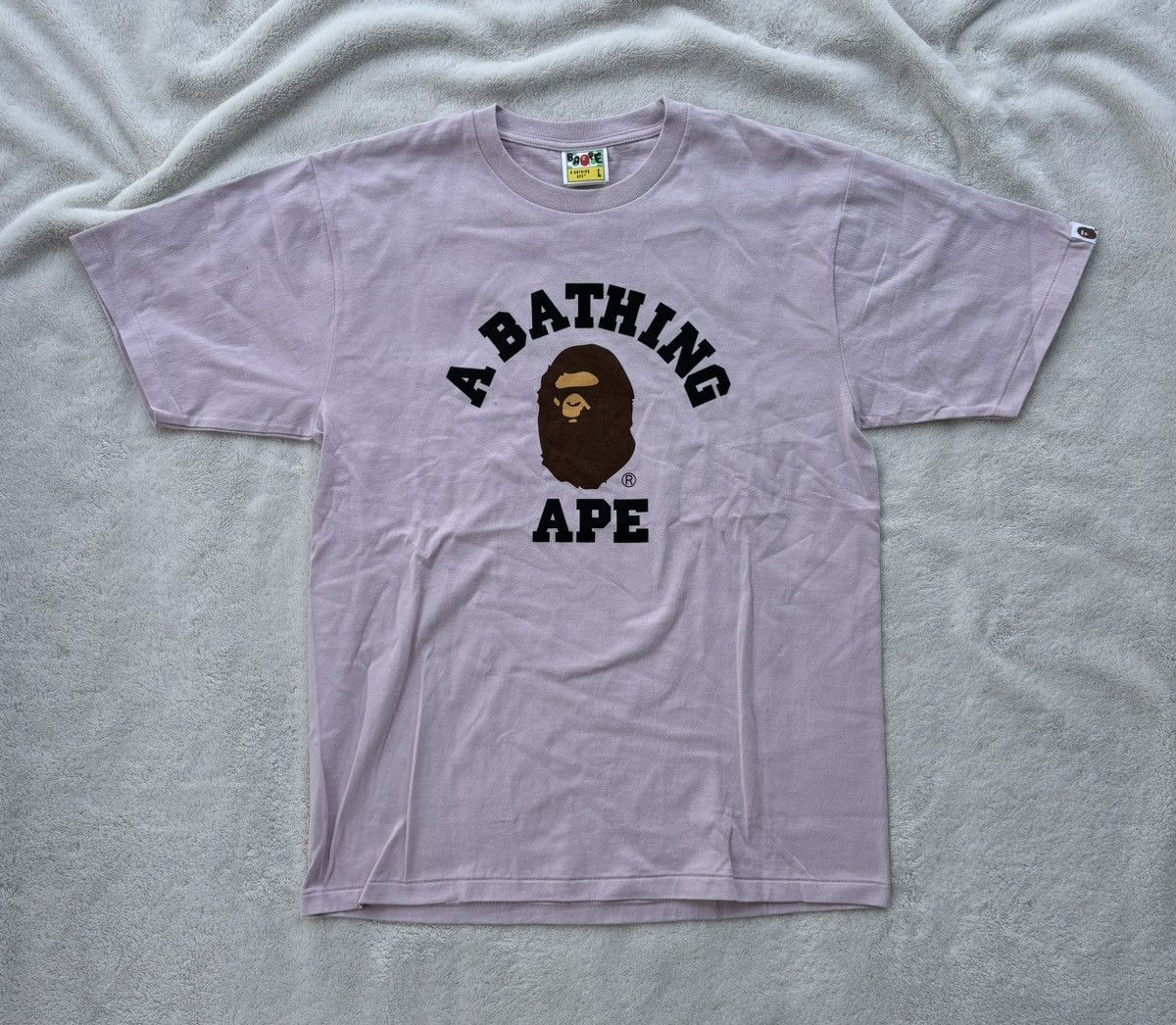 Bape Bape Pink College Logo Tee Size US XL / EU 56 / 4 - 1 Preview