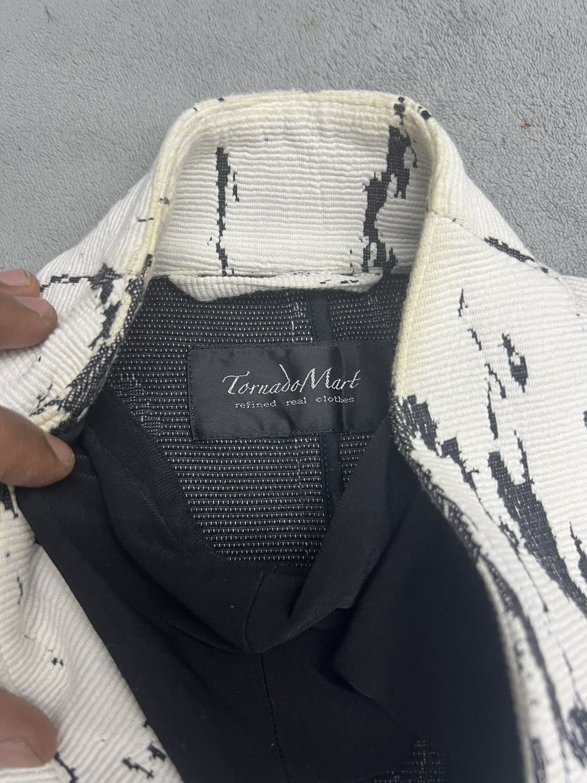 Tornado Mart ARCHIVES💥💥💥TORNADO MART CRACK JACQUARD GATHERED JACKET Size US M / EU 48-50 / 2 - 9 Thumbnail