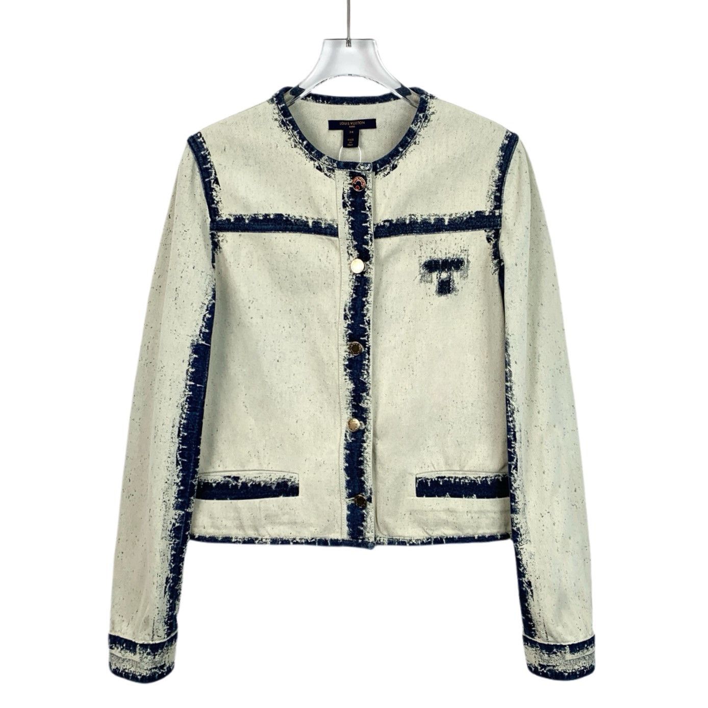 Louis Vuitton Louis Vuitton LV Color-Block Tie-Dye Cotton Denim Jacket Ne Size XS / US 0-2 / IT 36-38 - 1 Thumbnail