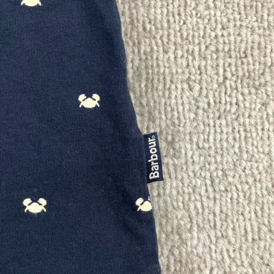 Barbour BARBOUR Shirt Mens Medium Blue White Crab Print Basic T Animal Short Sleeve Mens Regular Medium Blue Crab Print Barbour Shirt Size US M / EU 48-50 / 2 - 2 Thumbnail